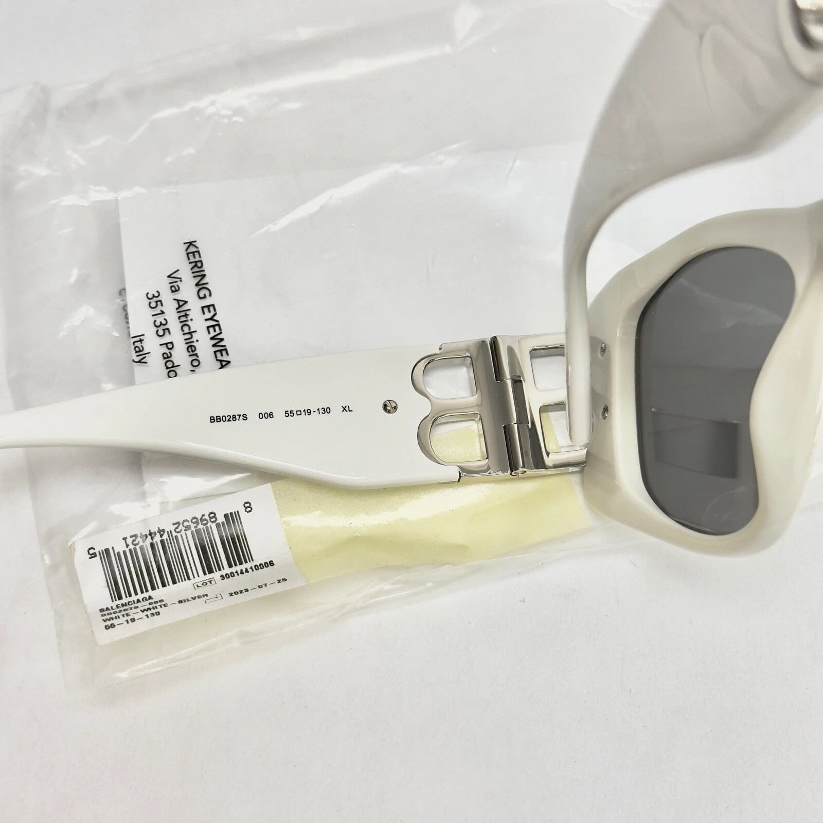 Balenciaga BALENCIAGA BB0287S DYNASTY XL 0287 White Fashion 006 Size ONE SIZE - 3 Thumbnail