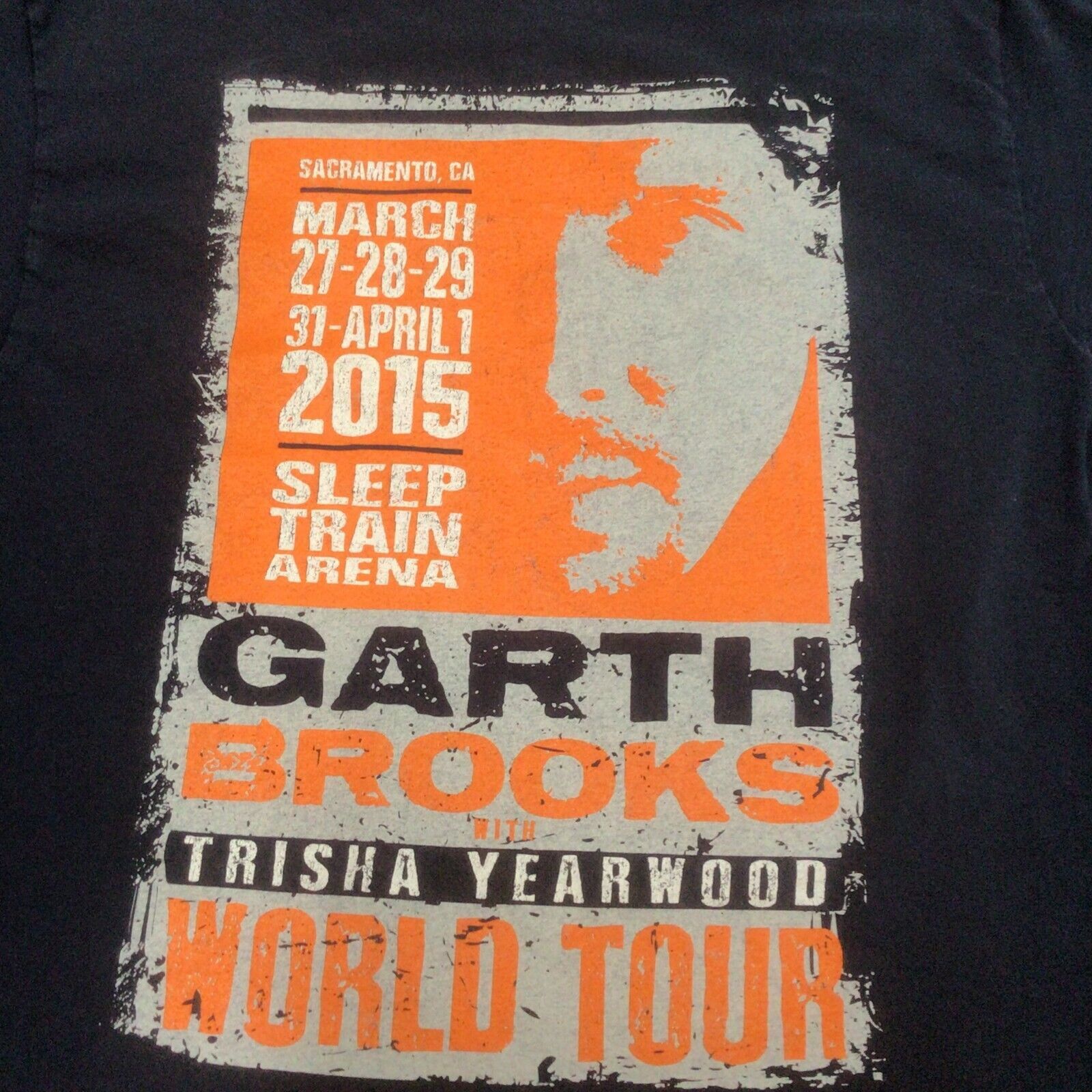 Canvas Garth Brooks Trisha Yearwood World Tour M Shirt 2015 Dallas Size US M / EU 48-50 / 2 - 1 Thumbnail