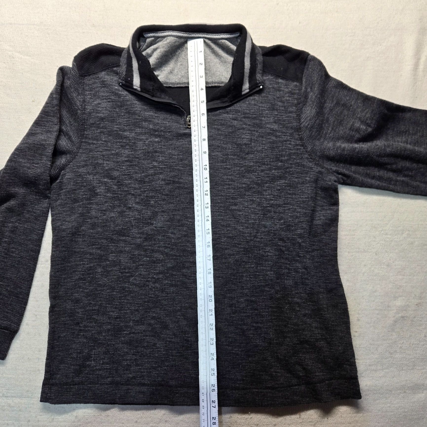 Vintage Method Pullover Knit Gray Long Sleeve Sweater 1/4 Zip Size L Men Large Casual American Classic Mens Size US L / EU 52-54 / 3 - 5 Thumbnail