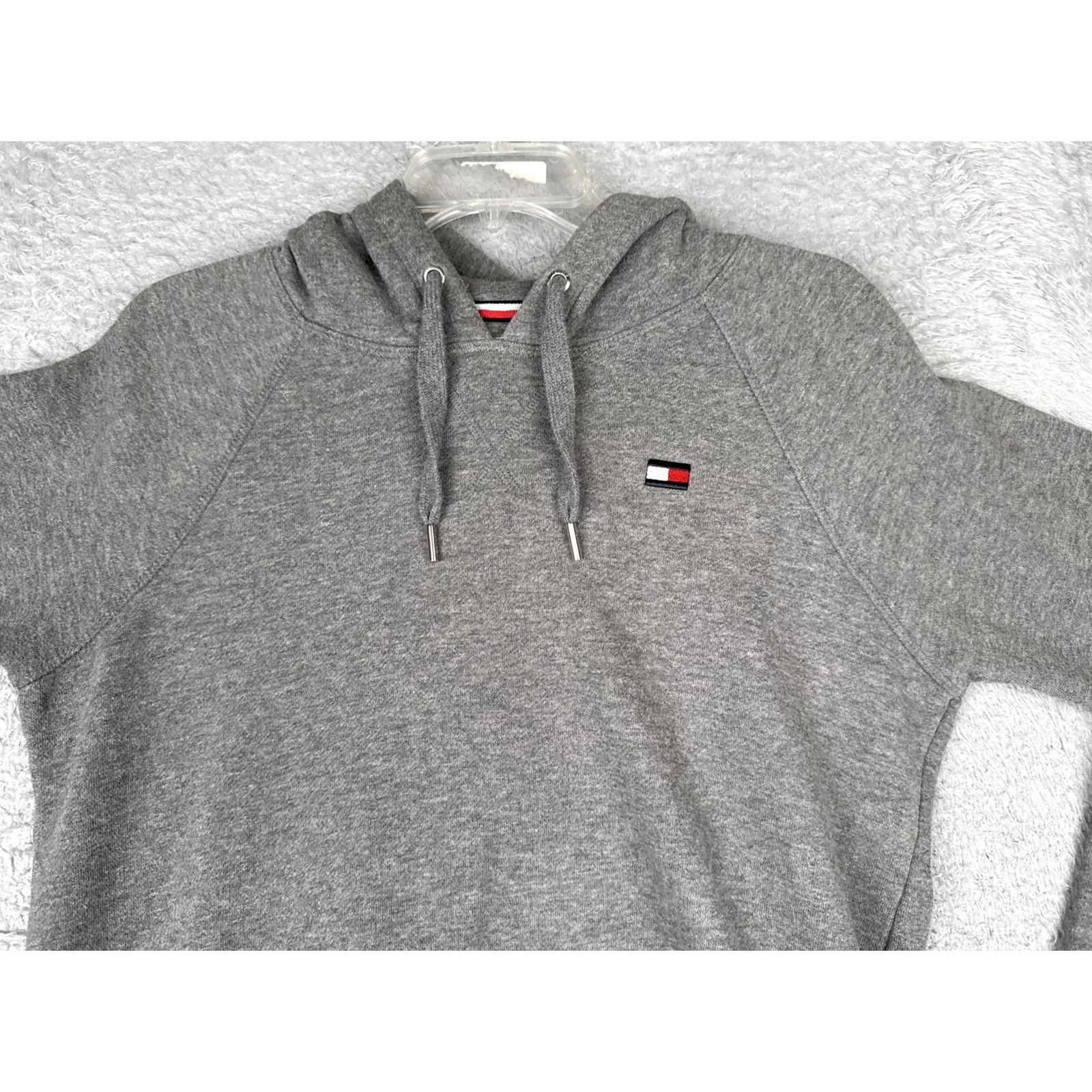 Tommy Hilfiger Tommy Hilfiger Hoodie Mens Small Gray Fleece Pullover Sweatshirt Logo Hem Sport Hoodie Pullover Mens Size US S / EU 44-46 / 1 - 4 Thumbnail