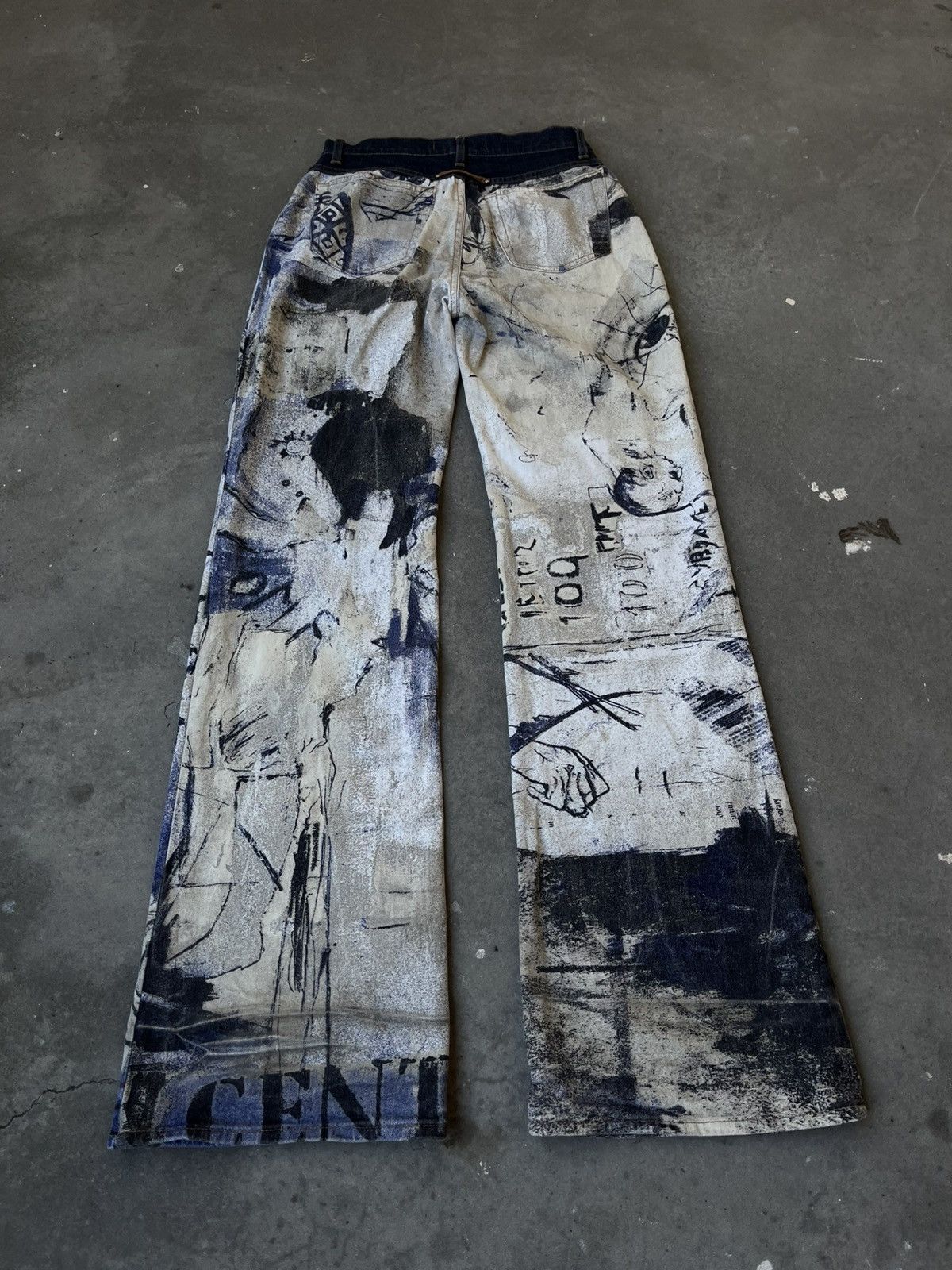 Just Cavalli Just Cavalli Art Print Napoleon Jeans - 2000s archieve piece Size US 30 / EU 46 - 8 Thumbnail