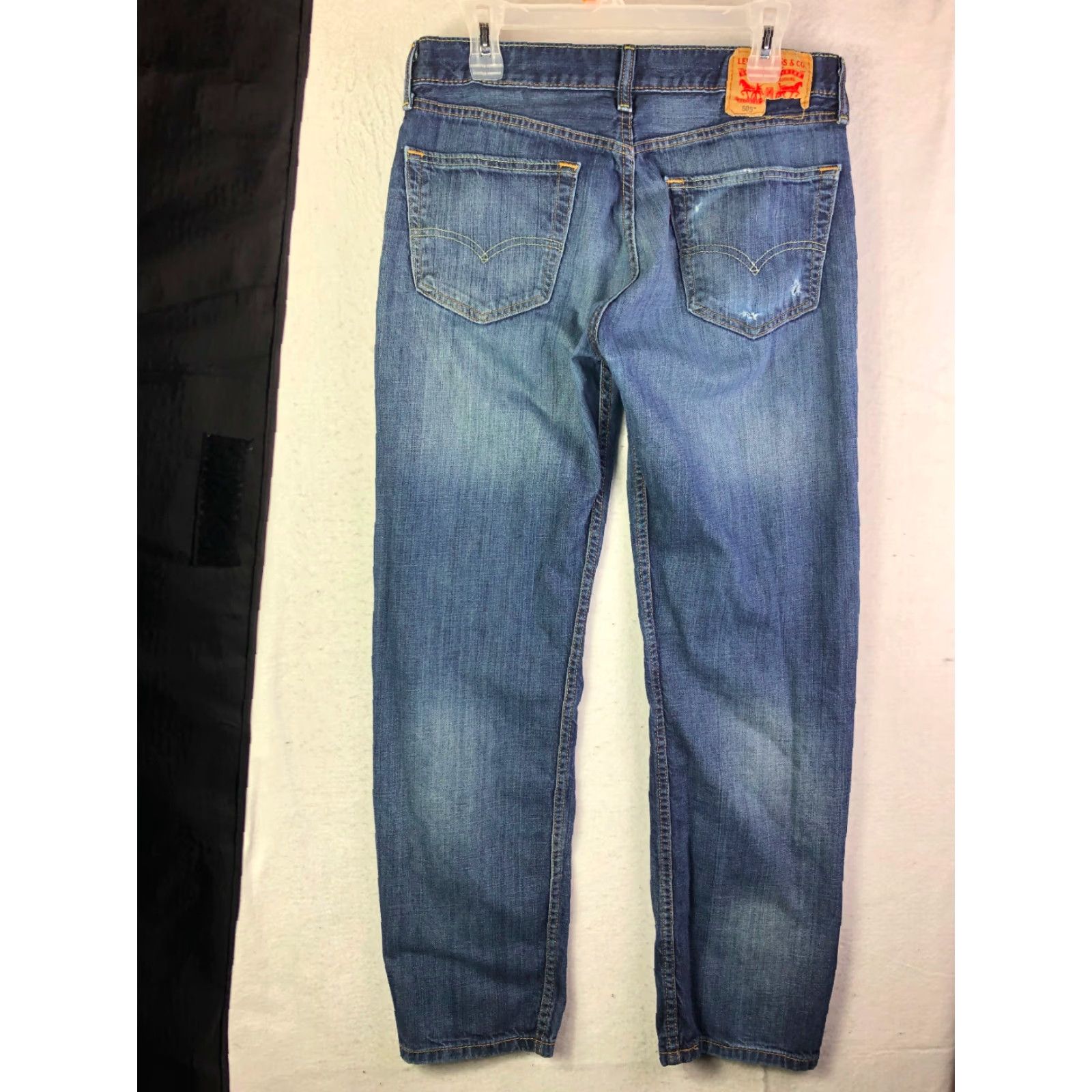 Levi's Levi's 505 Mid Rise Straight Leg Jeans Mens Size W33 L32 Blue Denim Size US 33 - 7 Thumbnail