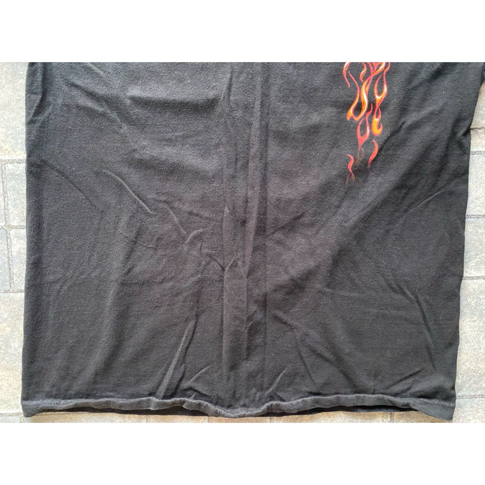 Harley Davidson Harley-Davidson T Shirt Mens Large Flames Eagles Maui Hawaii Short Sleeve Logo Black Kn Moto Hawaiian Size US L / EU 52-54 / 3 - 4 Thumbnail