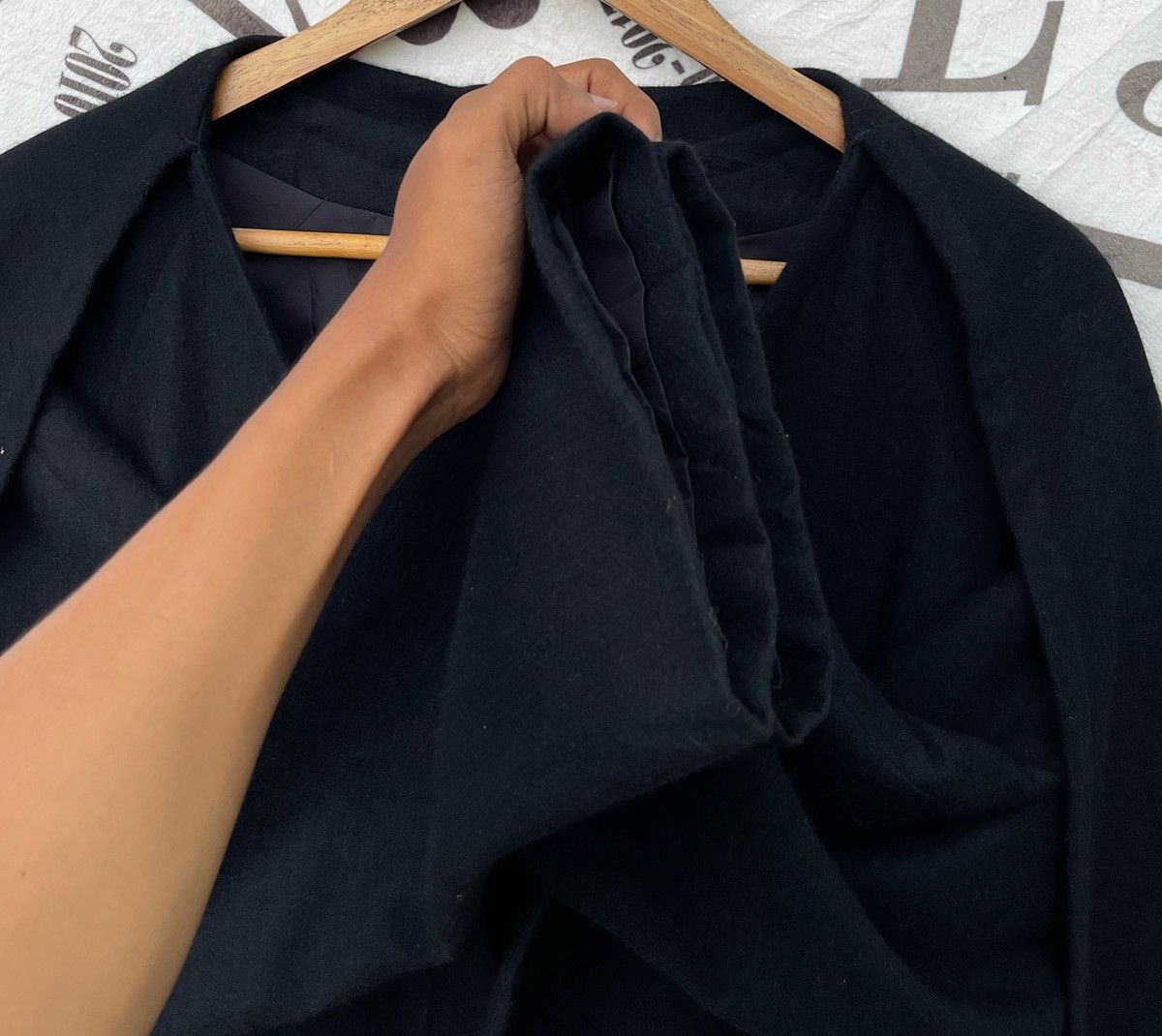 Yohji Yamamoto 🔥A/W 1997 YOHJI YAMAMOTO SINGLE-BUTTON OVERCOAT/JACKET Size US L / EU 52-54 / 3 - 17 Thumbnail