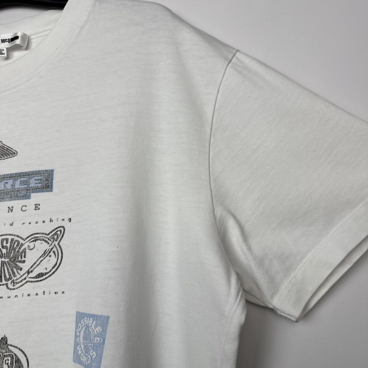 McQ Alexander McQueen ALEXANDER MCQUEEN MCQ T-SHIRT COTTON ASTROFORCE PRINT WHITE Size US XL / EU 56 / 4 - 13 Thumbnail