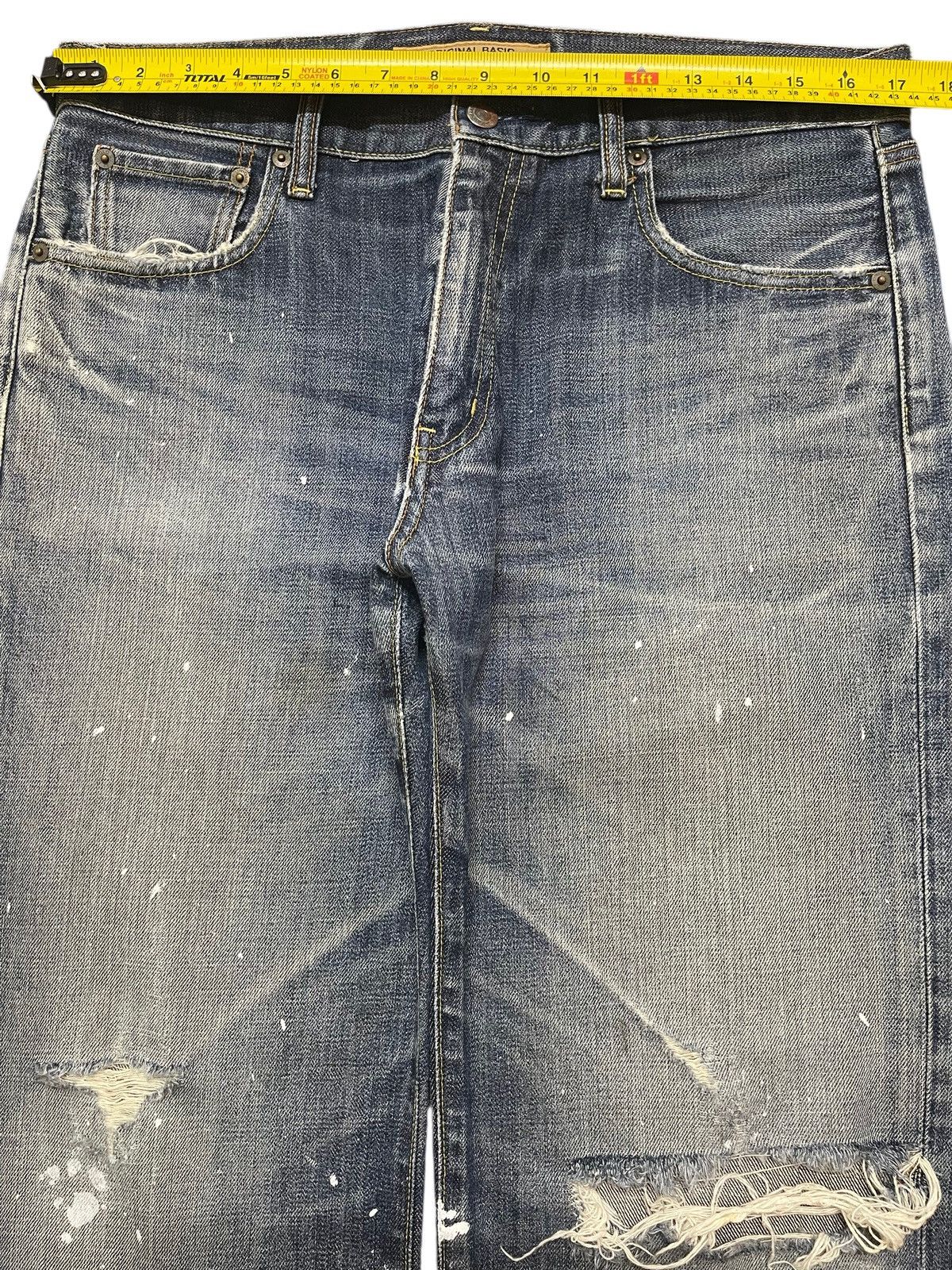 Uniqlo Vintage Japan Uniqlo Faded Wash Paint Splatter Distressed Size US 34 / EU 50 - 11 Thumbnail