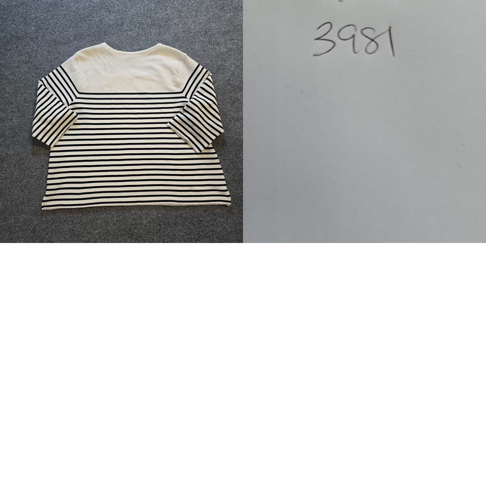 J. Jill J. Jill Top Womens 2X White Black Striped Knit Ribbed Stretch Capsule Casual Shirt Womens Size XXL / US 16-18 / IT 52-54 - 8 Thumbnail