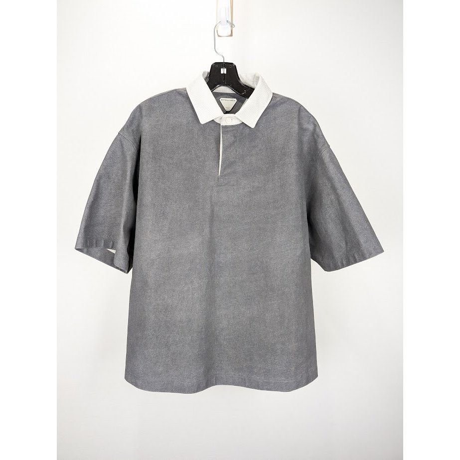 Bottega Veneta o1rshd1 Polo Shirt in Grey Size US M / EU 48-50 / 2 - 1 Thumbnail