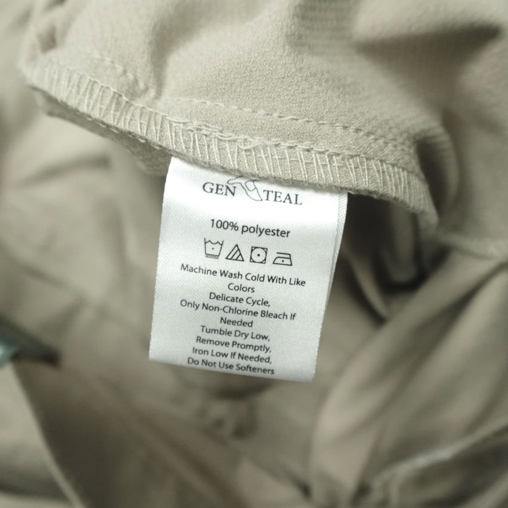 Vintage GenTeal Trailhead Pant Men's 33x30 Khaki Classic Fit Wicking Trail Hiking Size US 33 - 3 Thumbnail