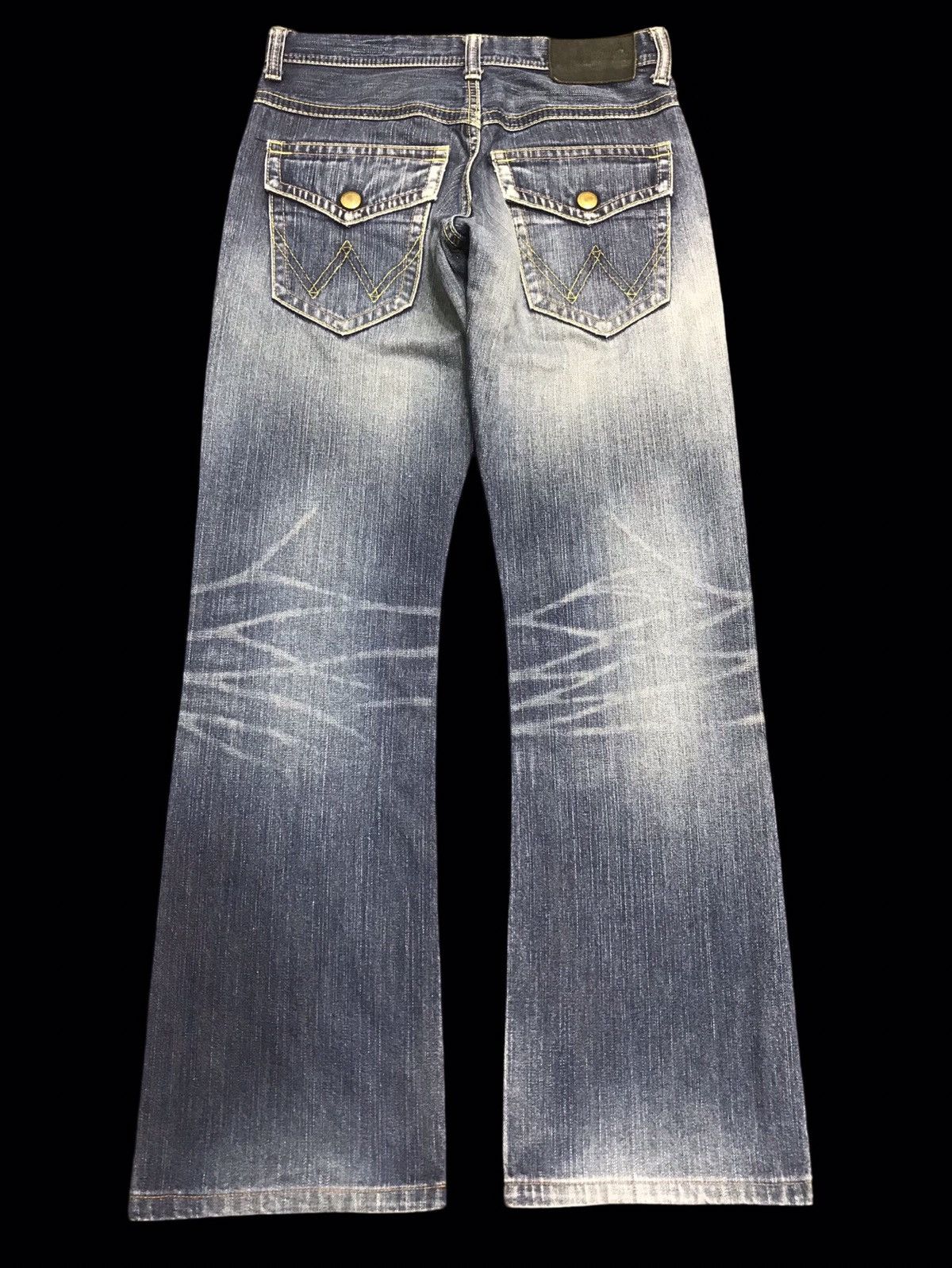 Wrangler 💥FLARE💥Archival Wrangler Stonewash Flare Denim F274 Size US 29 - 2 Thumbnail