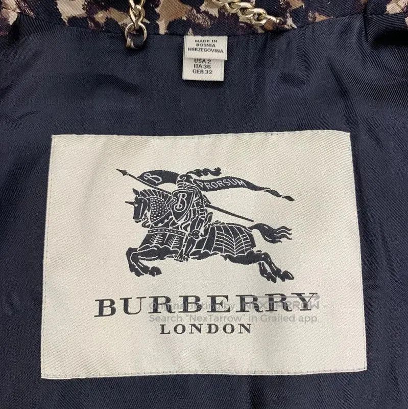 Burberry Burberry Brown Cotton Women's Trench Coat. Size XS / US 0-2 / IT 36-38 - 5 Thumbnail