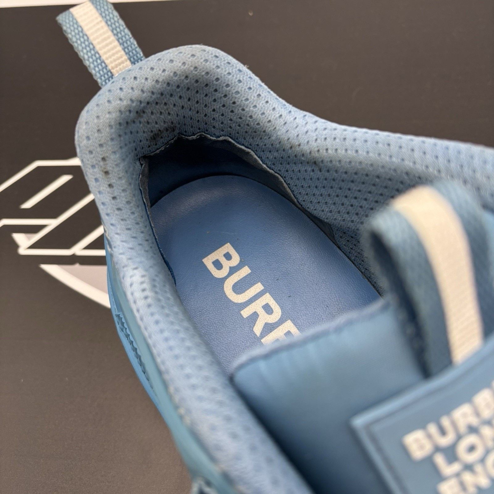 Burberry Burberry Arthur ‘ Blue ‘ Low-Top Sneakers Monogram | GREAT! Size US 12 / EU 45 - 7 Thumbnail