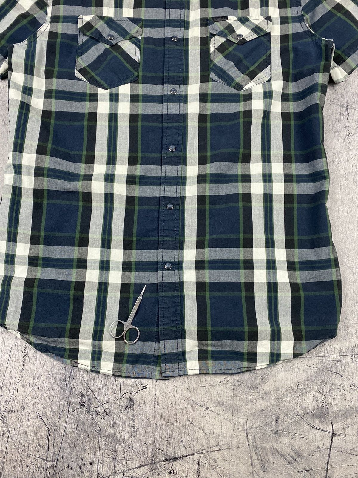Diesel Mens Diesel Button Up Short Sleeve Shirt Size XL Size US XL / EU 56 / 4 - 6 Thumbnail
