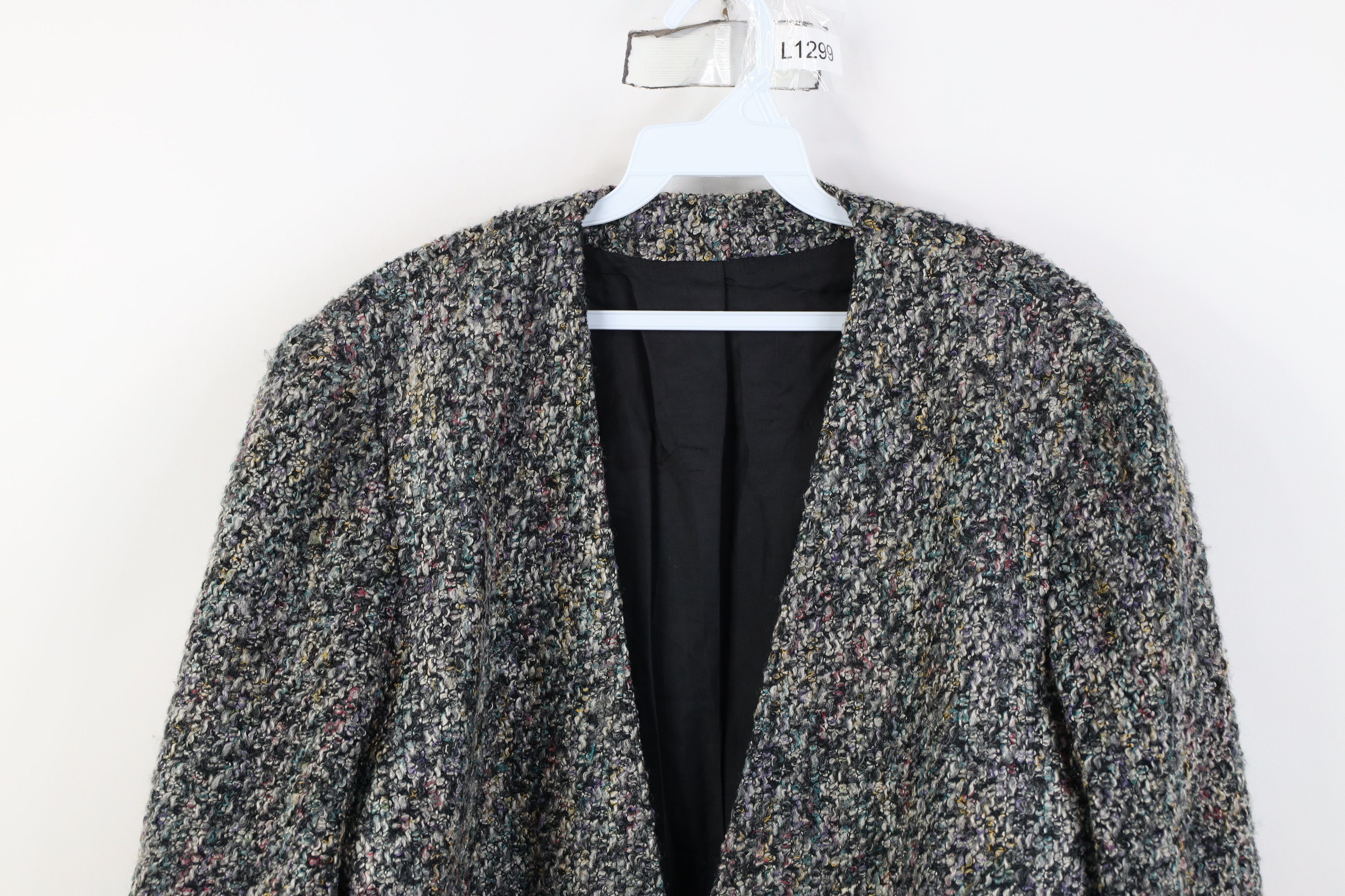 Vintage Vintage 90s Streetwear Rainbow Fleck Blazer Suit Jacket USA Size XL / US 12-14 / IT 48-50 - 2 Thumbnail