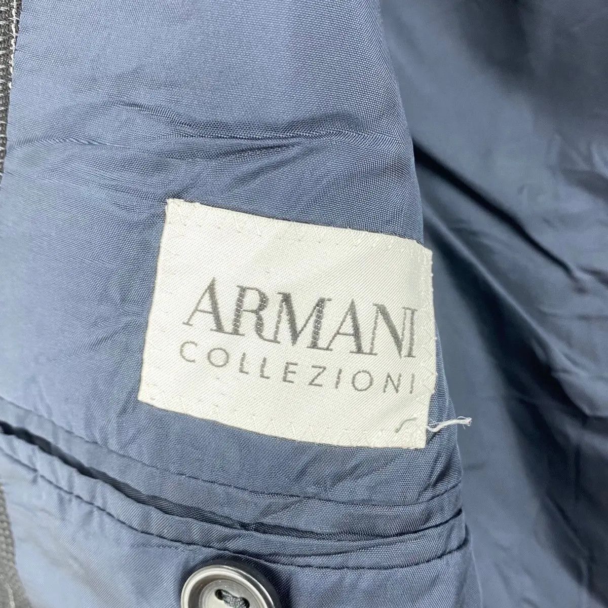 Giorgio Armani Vtg GIORGIO ARMANI COLLEZIONI Striped Blazer 2 Button Sport Size 38R - 7 Thumbnail