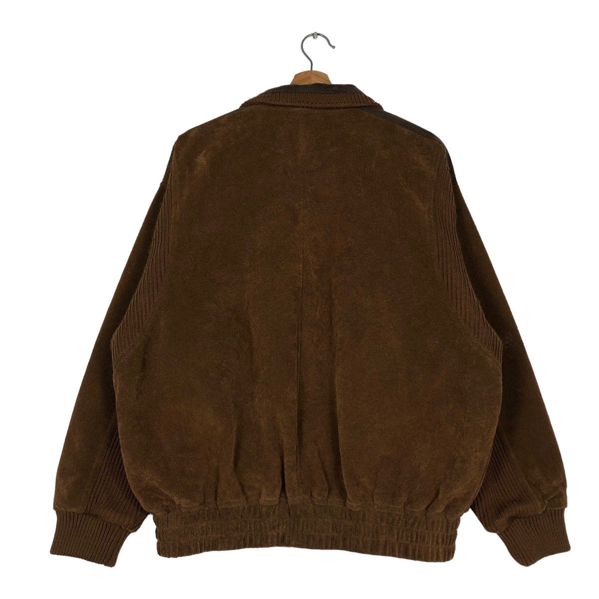 Japanese Brand 🔥Vintage Herringbone Wool Bomber Jacket Mountain Top Tokyo Size US L / EU 52-54 / 3 - 8 Thumbnail