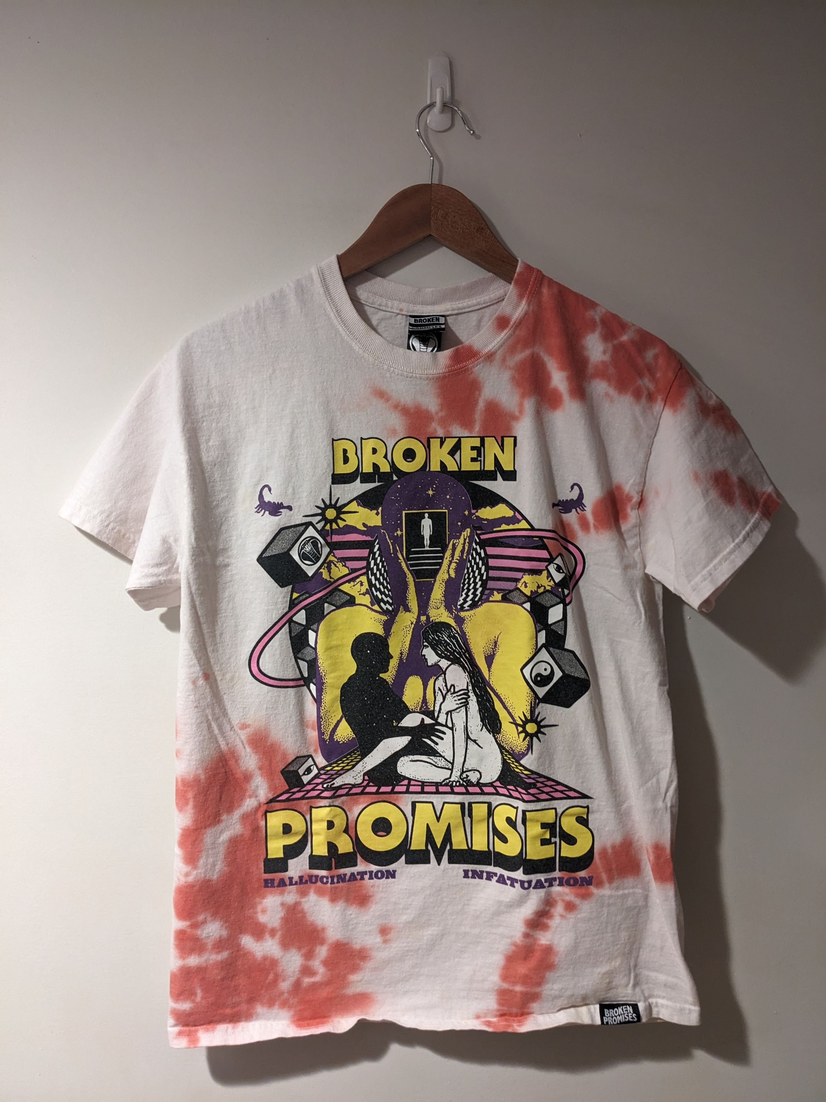 Broken Promises Co. × Zumiez Broken Promises Hallucinations Infatuation Medium T-Shirt Size US M / EU 48-50 / 2 - 1 Thumbnail