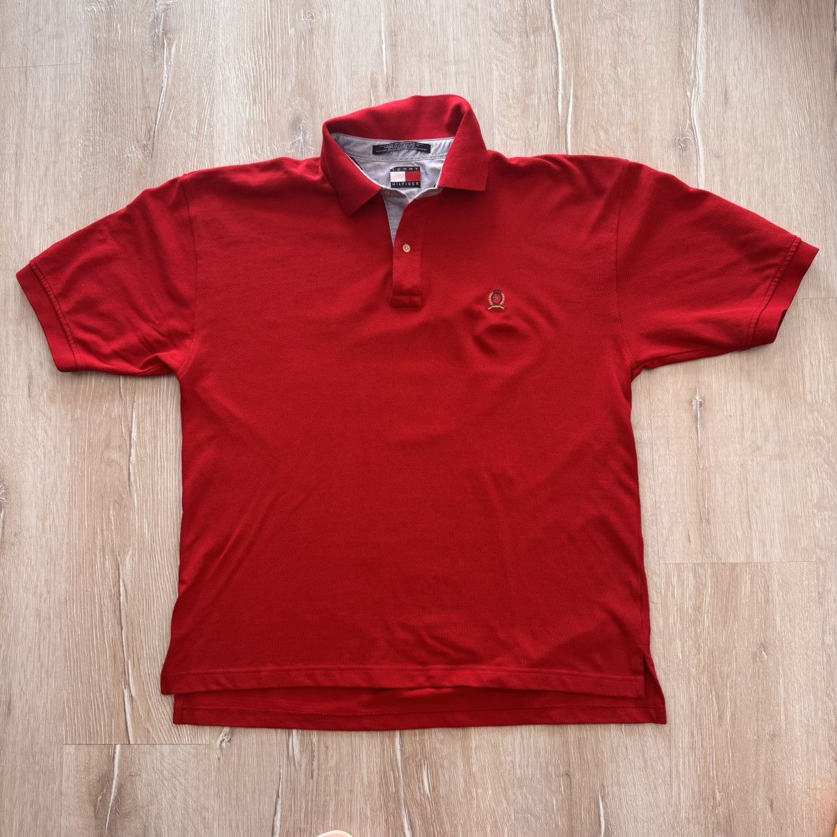 Tommy Hilfiger Vintage Tommy Hilfiger Polo Shirt Big Logo Lion Chest Sz XL Size US XL / EU 56 / 4 - 9 Thumbnail