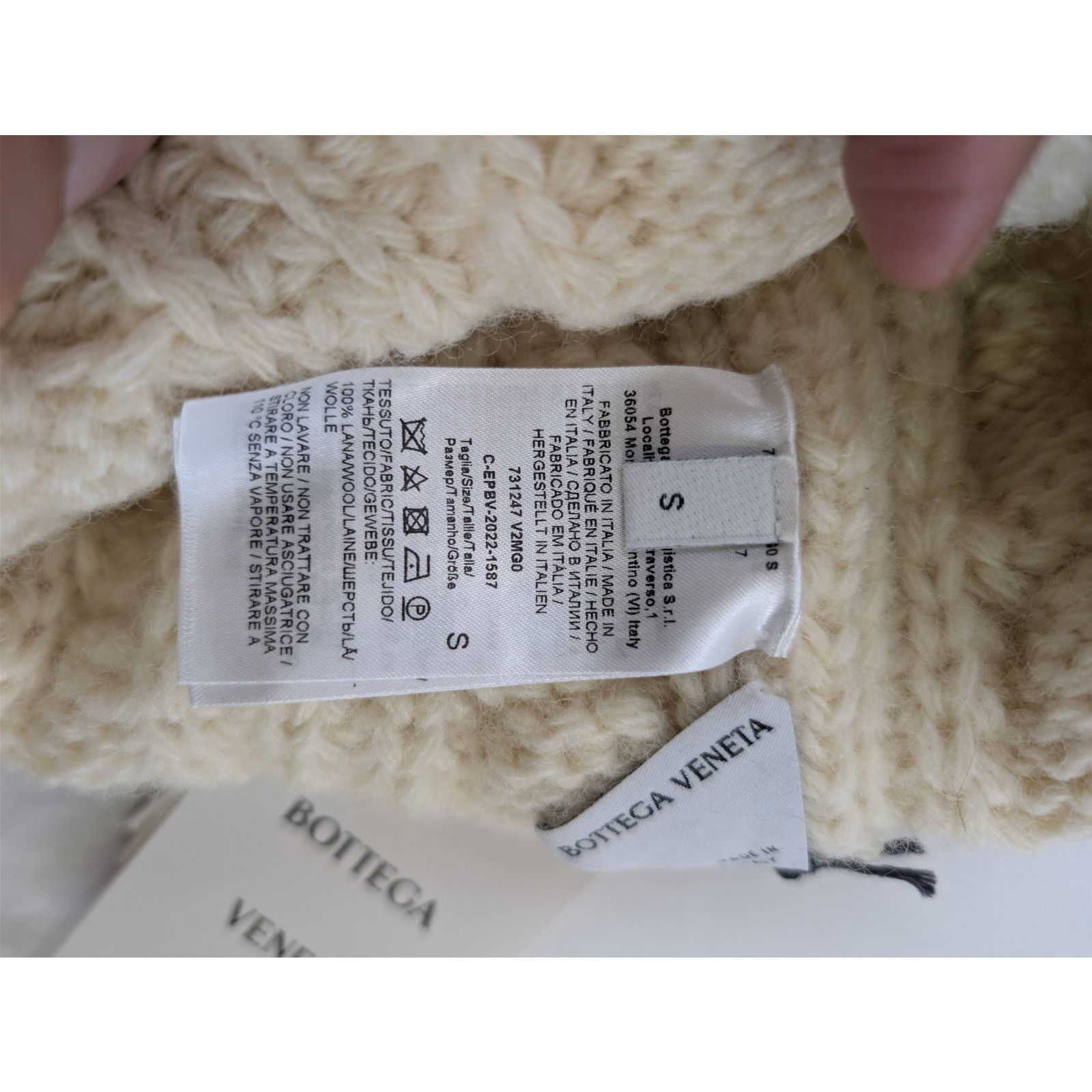 Bottega Veneta o1rshd1 Size: S / HW Chunky Wool Cable Knit Beanie Cap / Hat Size ONE SIZE - 10 Thumbnail