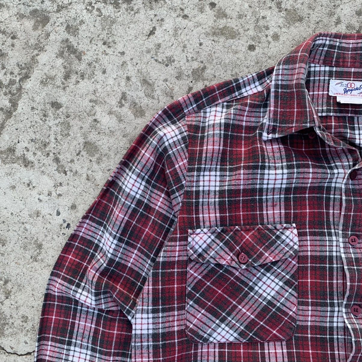 Flannel Vintage Japanese Style Flannel Druzhba KNR Checkered Shirt Size US M / EU 48-50 / 2 - 5 Thumbnail