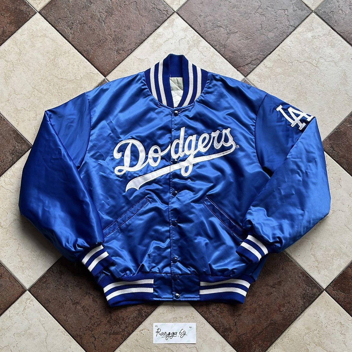 MLB MLB LOS ANGELES DODGERS SATIN VARSITY JACKET Size US L / EU 52-54 / 3 - 1 Thumbnail