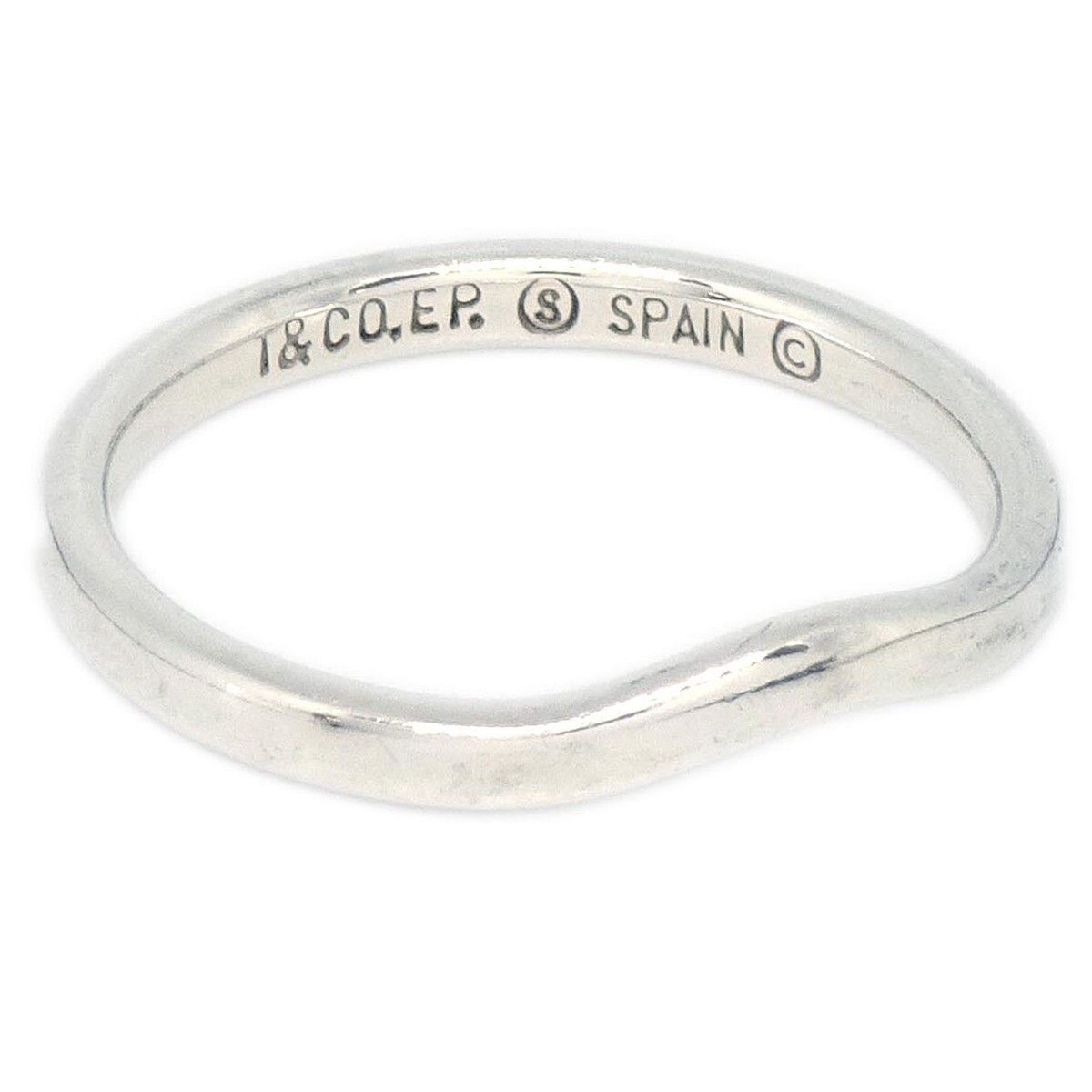 Tiffany & Co. Tiffany & Co. Elsa Peretti Curved Wedding Band Ring Silver 925 Size ONE SIZE - 1 Thumbnail