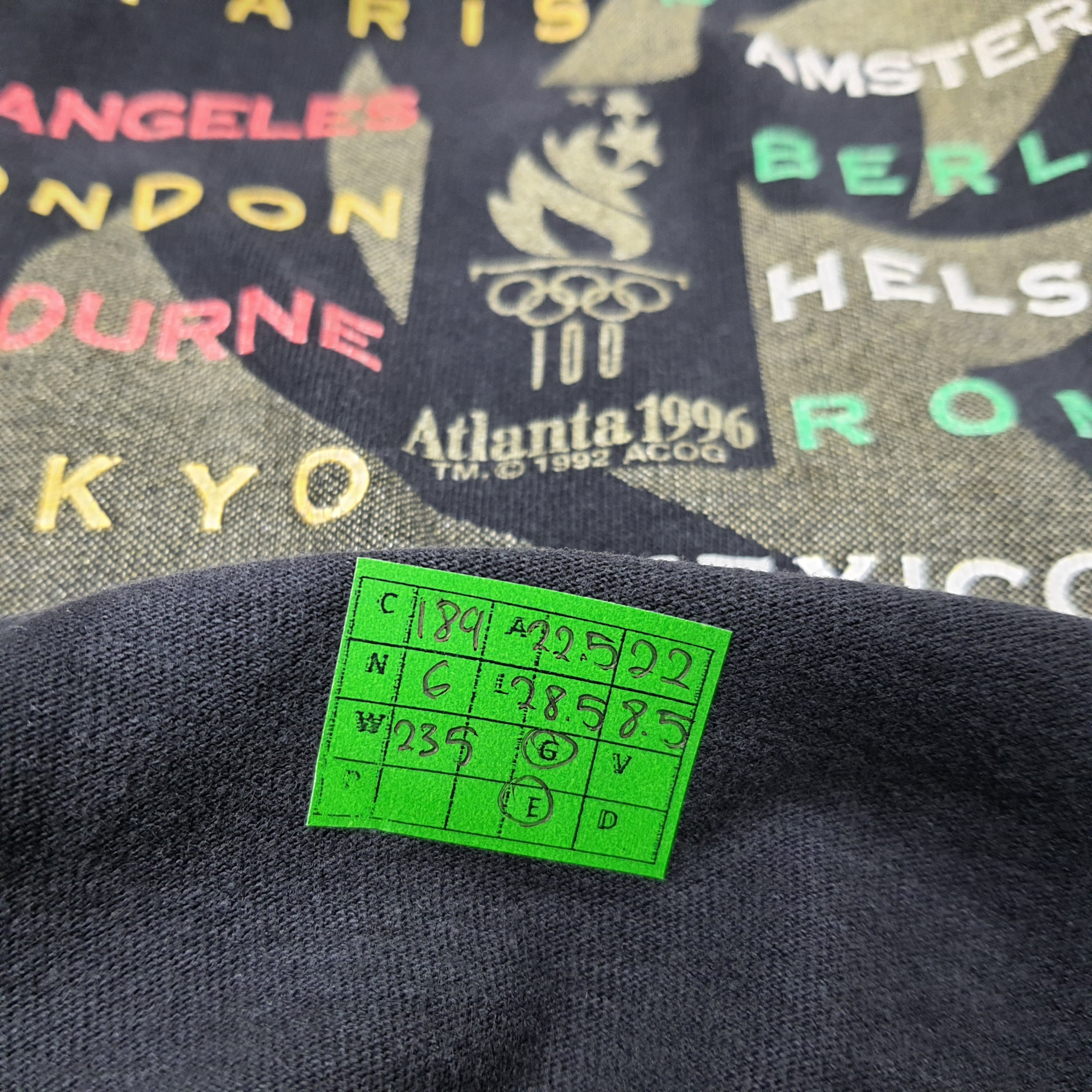 USA Olympics × Vintage Vintage Atlanta 1996 Olympics Games Tshirt Size US L / EU 52-54 / 3 - 8 Thumbnail