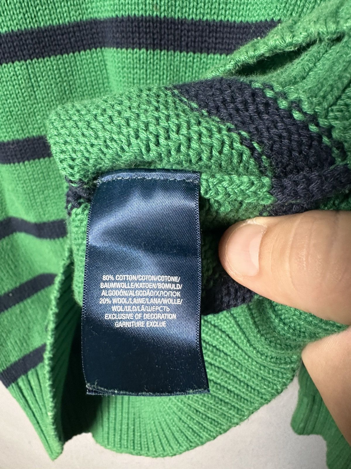 Polo Ralph Lauren × Ralph Lauren × Vintage Vintage 90s luxury Striped Rhalp Lauren Sweater Size US S / EU 44-46 / 1 - 6 Thumbnail