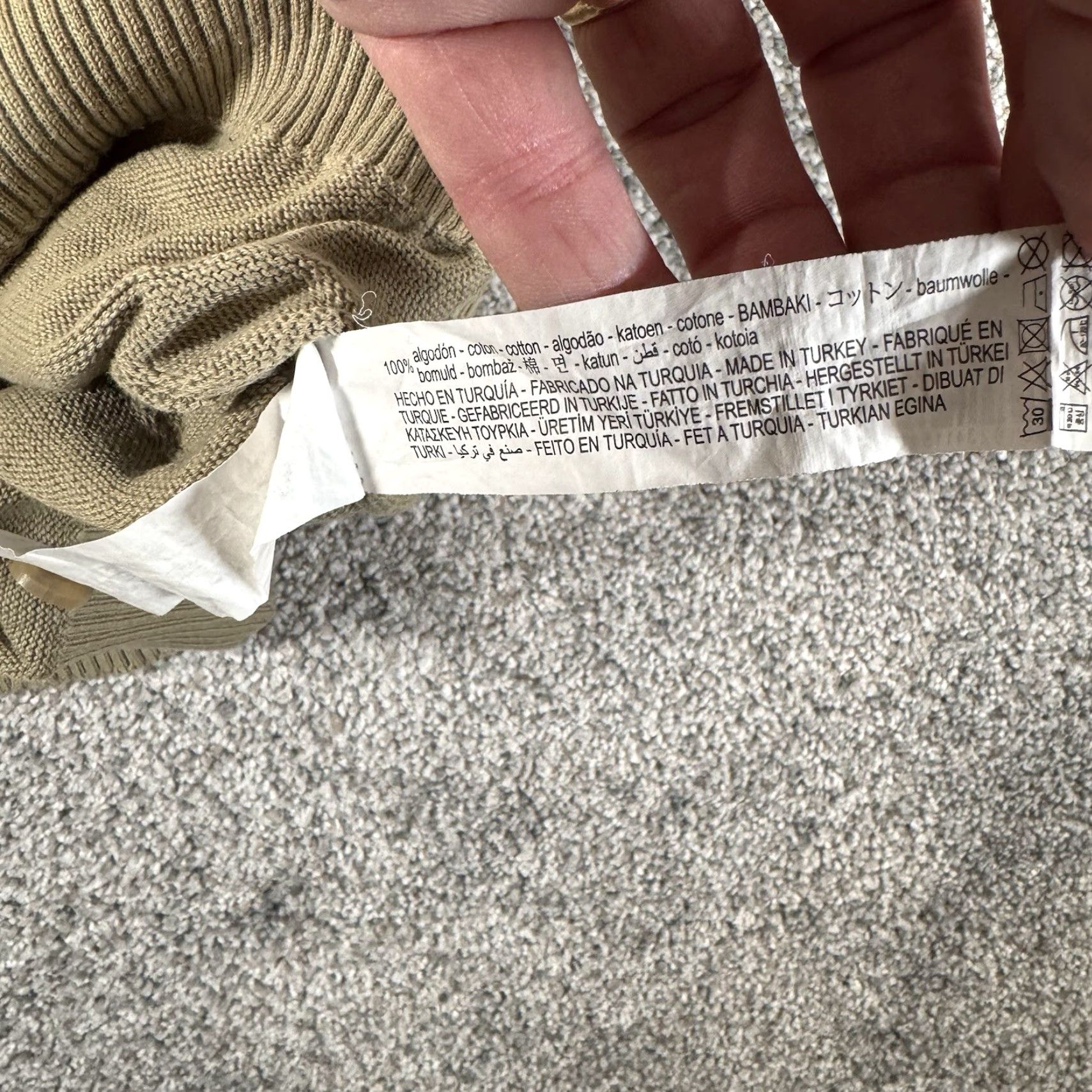 Zara Zara Knit Polo Sweater Size M Beige Textured Quiet Luxury Old Money Minimalist Resort Pullover Mens Knit Cotton Size US M / EU 48-50 / 2 - 7 Thumbnail