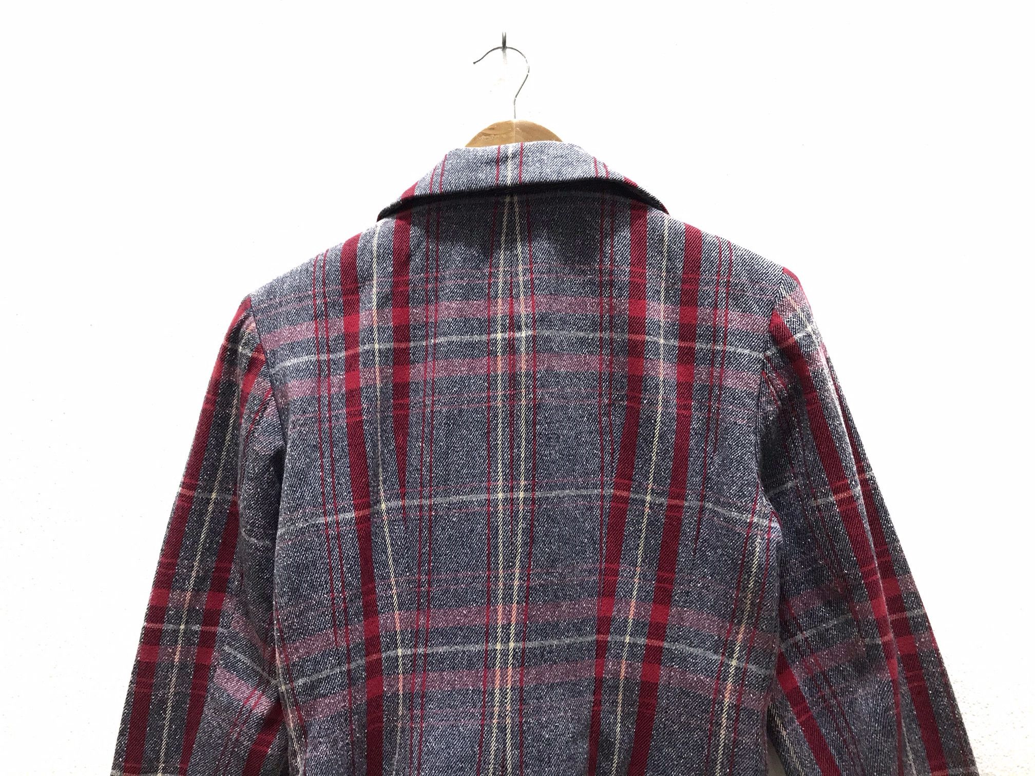 Hysteric Glamour Vintage Hysteric Glamour Plaid Cropped Wool Jacket Japanese Size US S / EU 44-46 / 1 - 7 Thumbnail