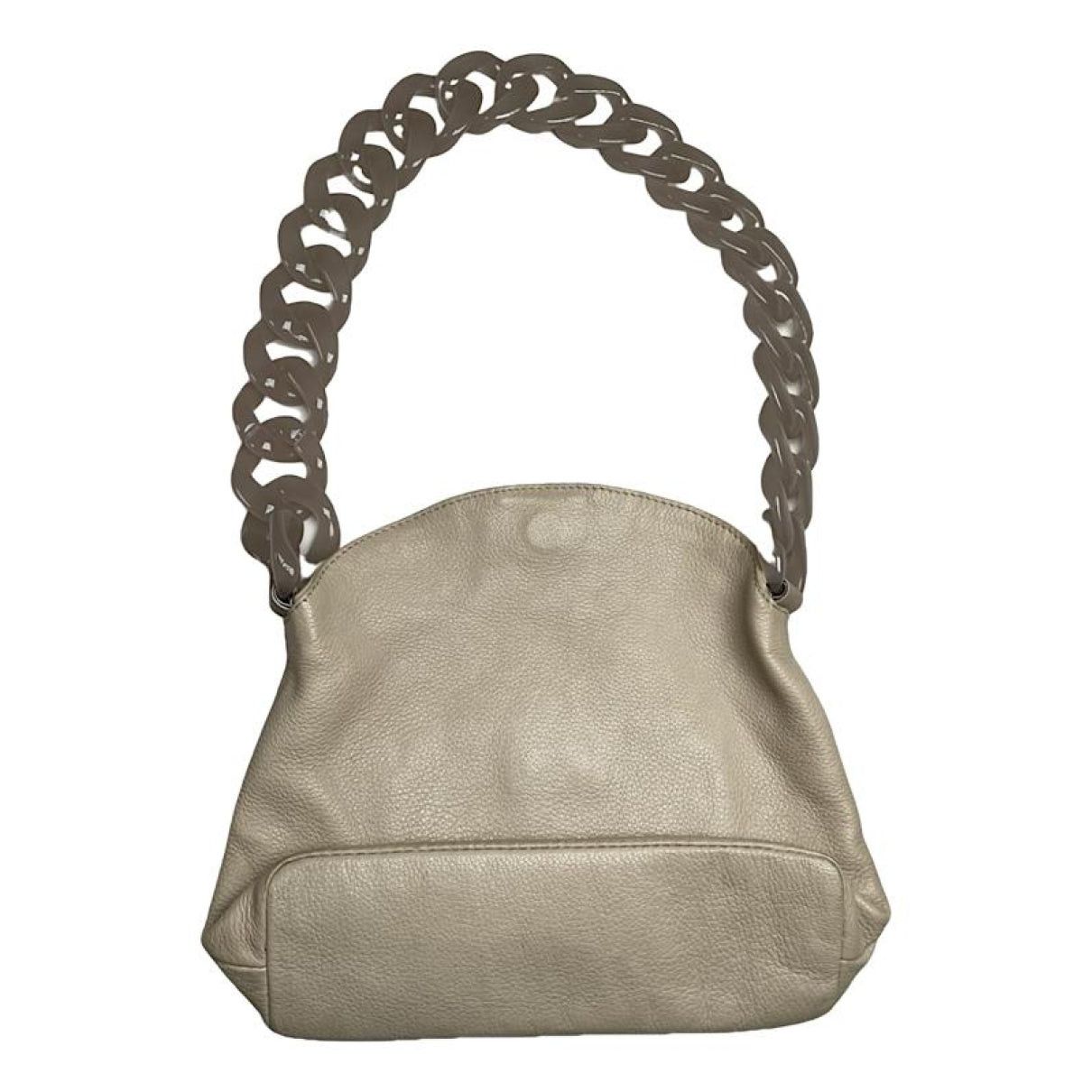 Giorgio Armani Beige Leather Handbag Size ONE SIZE - 1 Thumbnail
