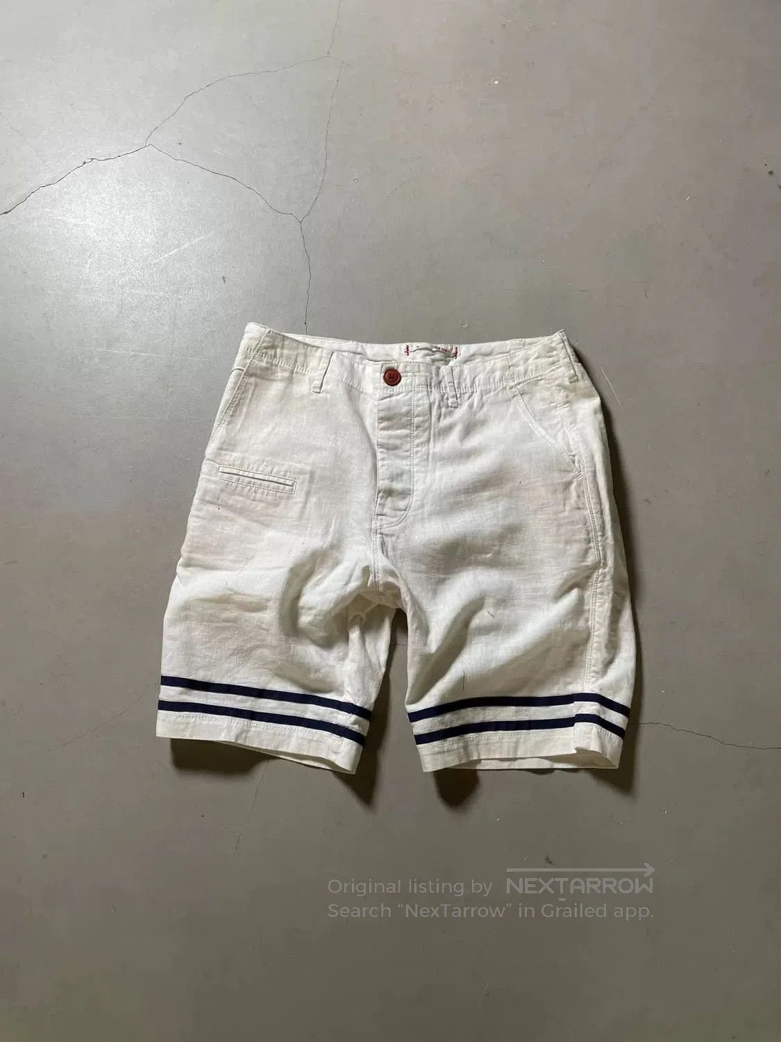 Vintage Vintage 90s Retro Sailor Shorts. Size US 28 / EU 44 - 1 Thumbnail