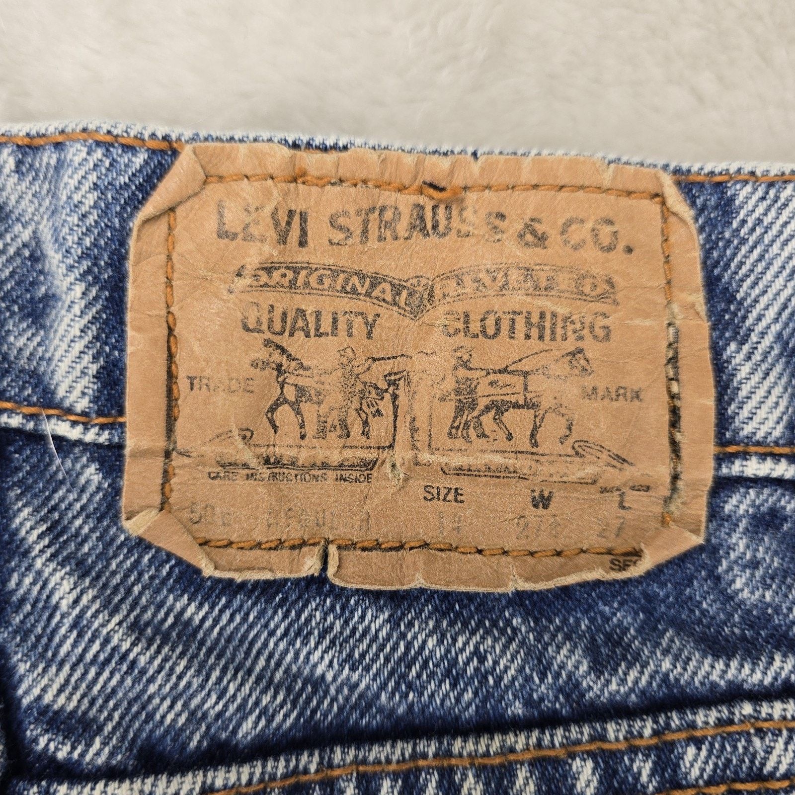 Levi's Vintage 80s Levis 505 Jeans Womens 14 (Fits 26x26) Acid Wash Size 26" / US 2 / IT 38 - 10 Thumbnail