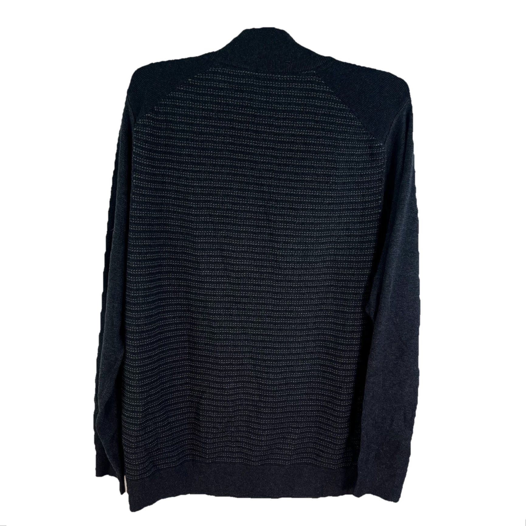 Tommy Bahama Tommy Bahama Pullover Sweater 1/4 Zip Men's Medium Gray Striped Casual Outdoor Golf Size US M / EU 48-50 / 2 - 5 Thumbnail