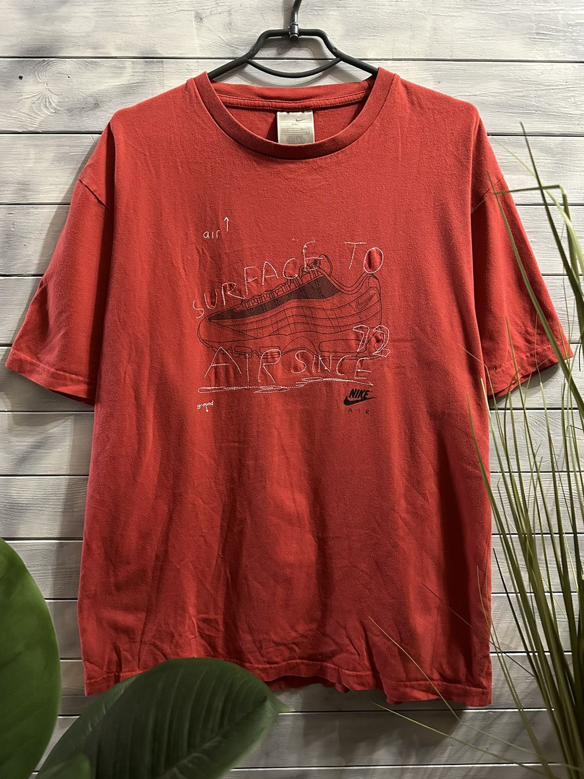 Vintage Rare Vintage T-Shirt Nike Surface to Air Since Swoosh drill Size US XXL / EU 58 / 5 - 1 Thumbnail