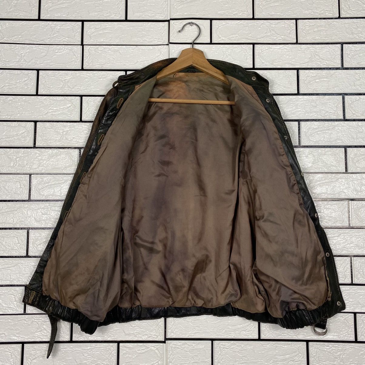 Japanese Brand 📌Vintage Leather Jacket Button Blanket Issey Miyake Size US M / EU 48-50 / 2 - 13 Thumbnail