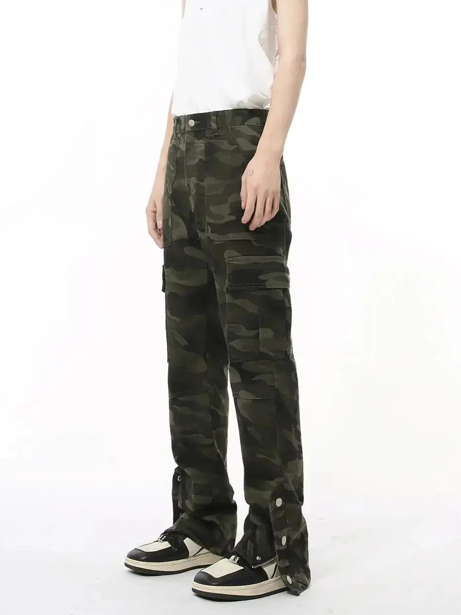 Japanese Brand Retro high street camouflage zipper jeans Size US 32 / EU 48 - 1 Thumbnail