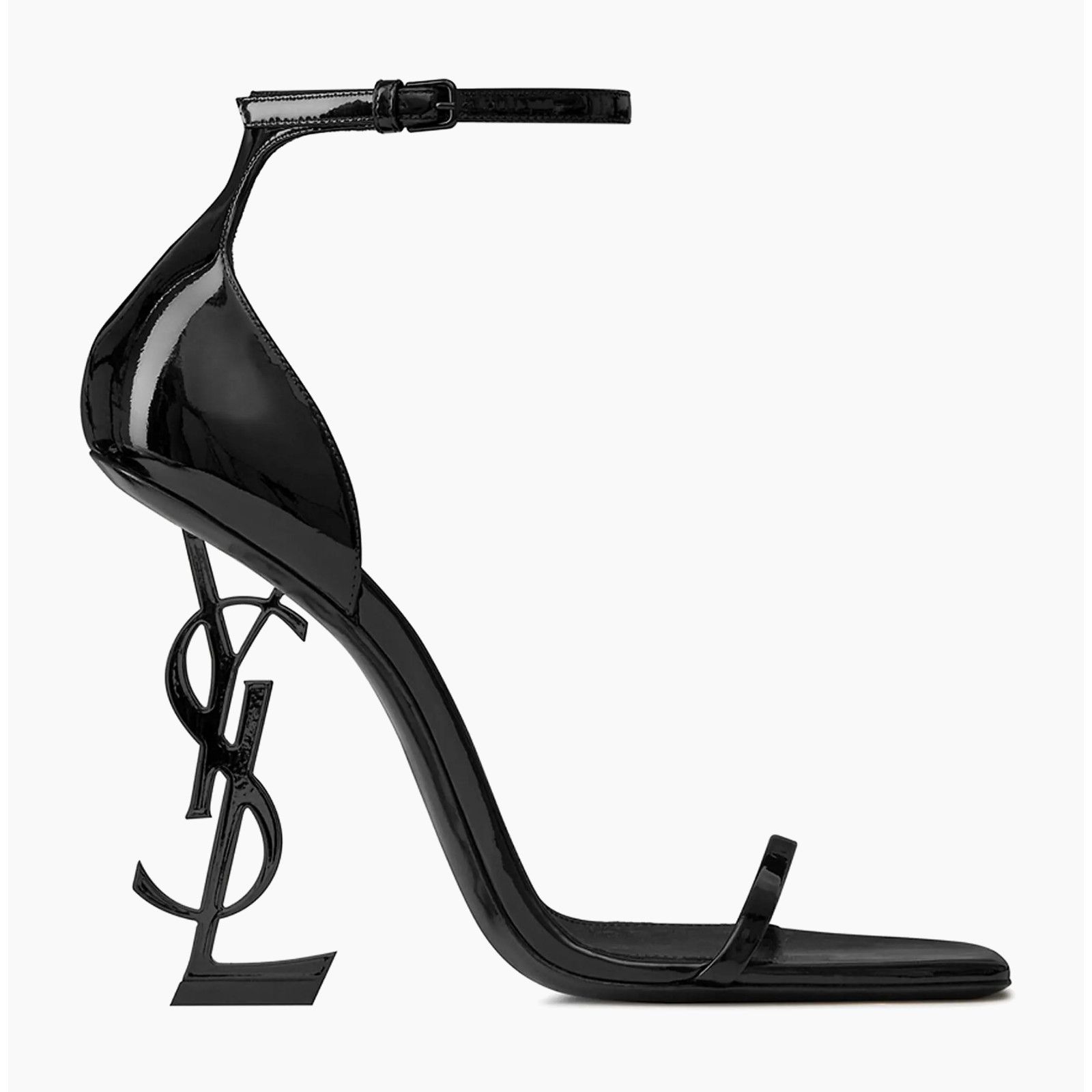 Yves Saint Laurent Saint Laurent Opyum 110 Black Patent Leather YSL Logo Size US 6.5 / IT 36.5 - 1 Thumbnail