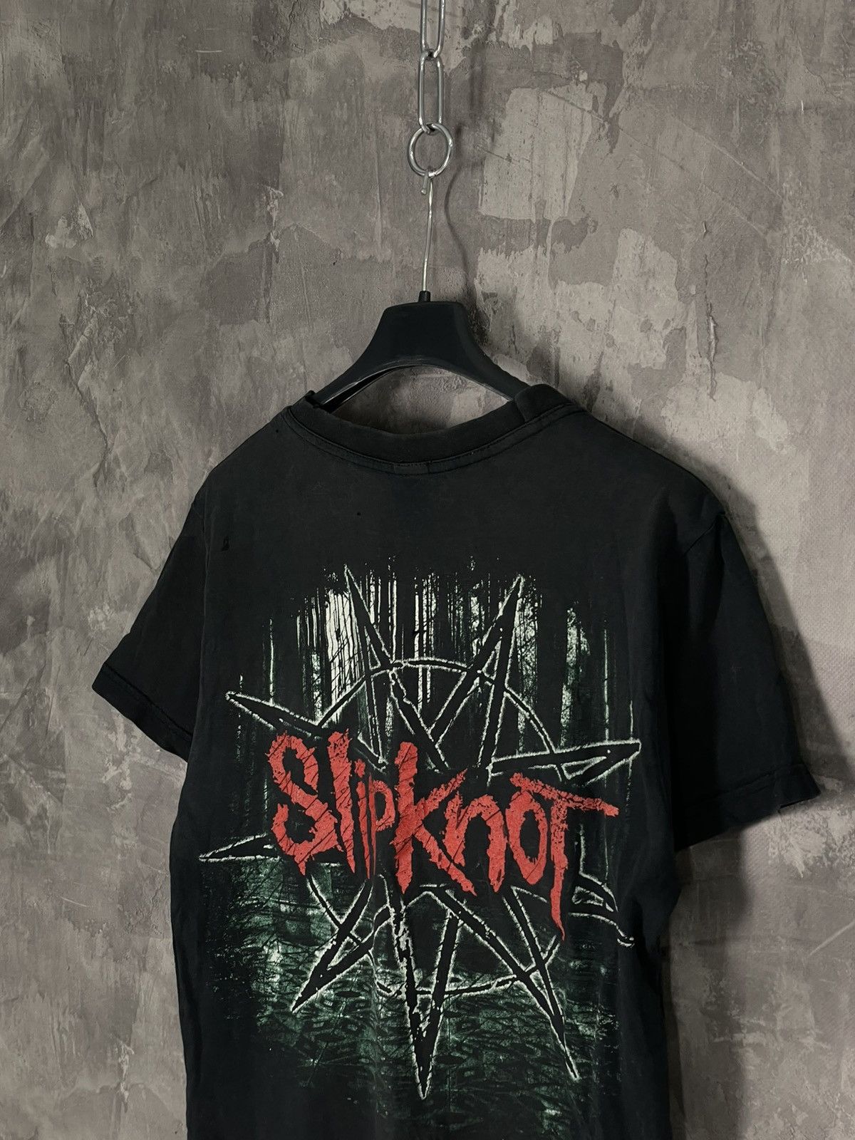 Band Tees × Vintage Vintage Y2K Slipknot Distressed Band Y2K T-Shirt Size US S / EU 44-46 / 1 - 9 Thumbnail