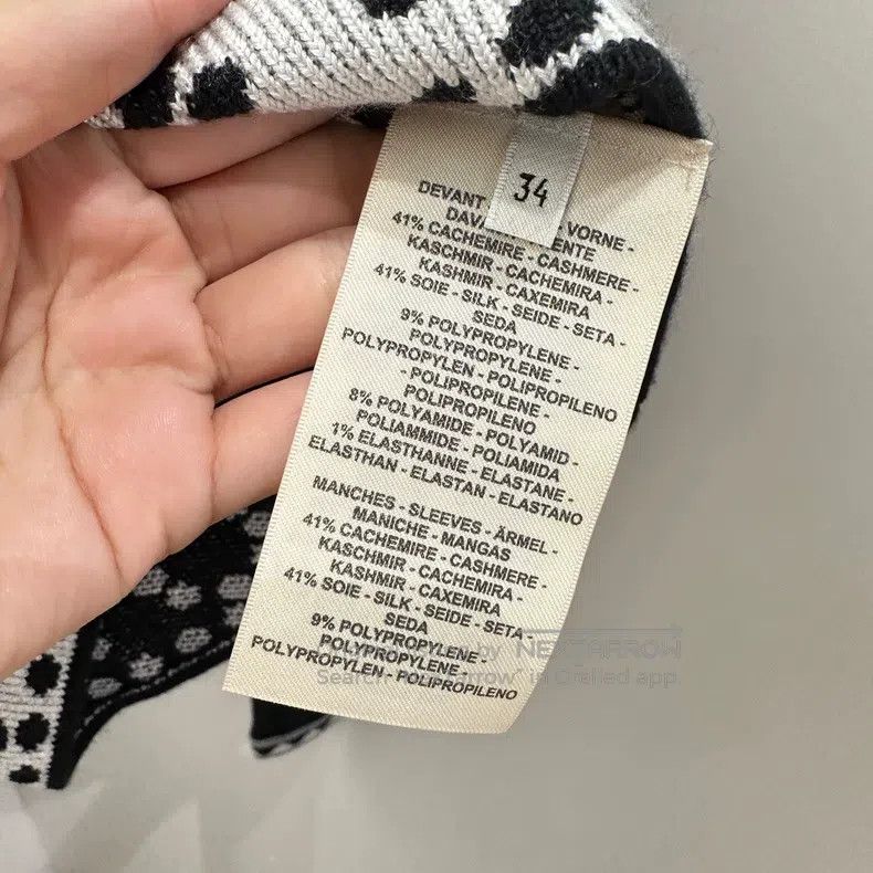 Hermes Hermes Black and white color block sweater Size XXS / US 00 / IT 34 - 4 Thumbnail
