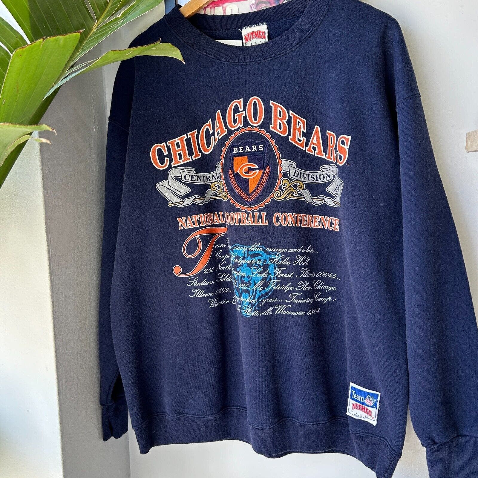 Vtg 90s Nutmeg Chicago Bears T-shirt XL shops