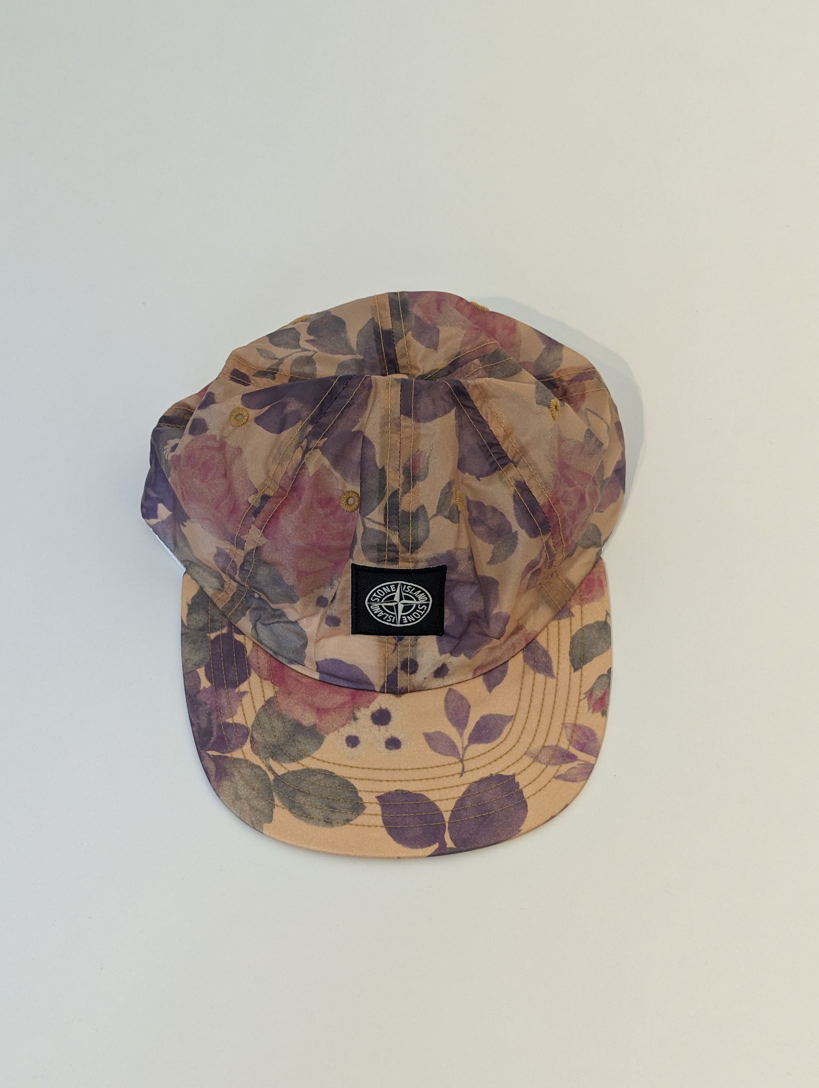 Supreme x Stone Island 6-Panel Hat Floral Copper