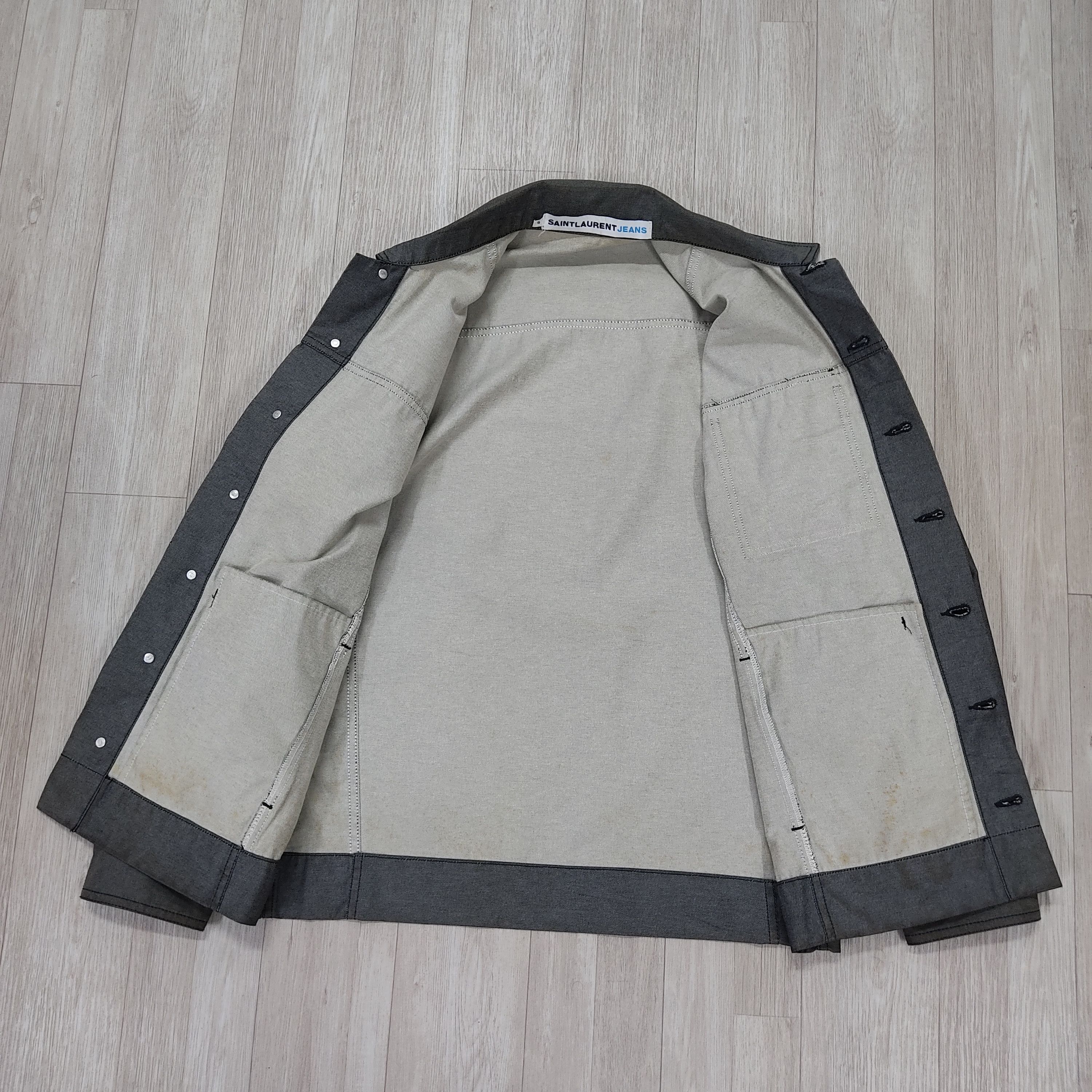 Yves Saint Laurent SAINT LAURENT JEANS Baumwolle Overshirt Jacket Size US M / EU 48-50 / 2 - 13 Thumbnail