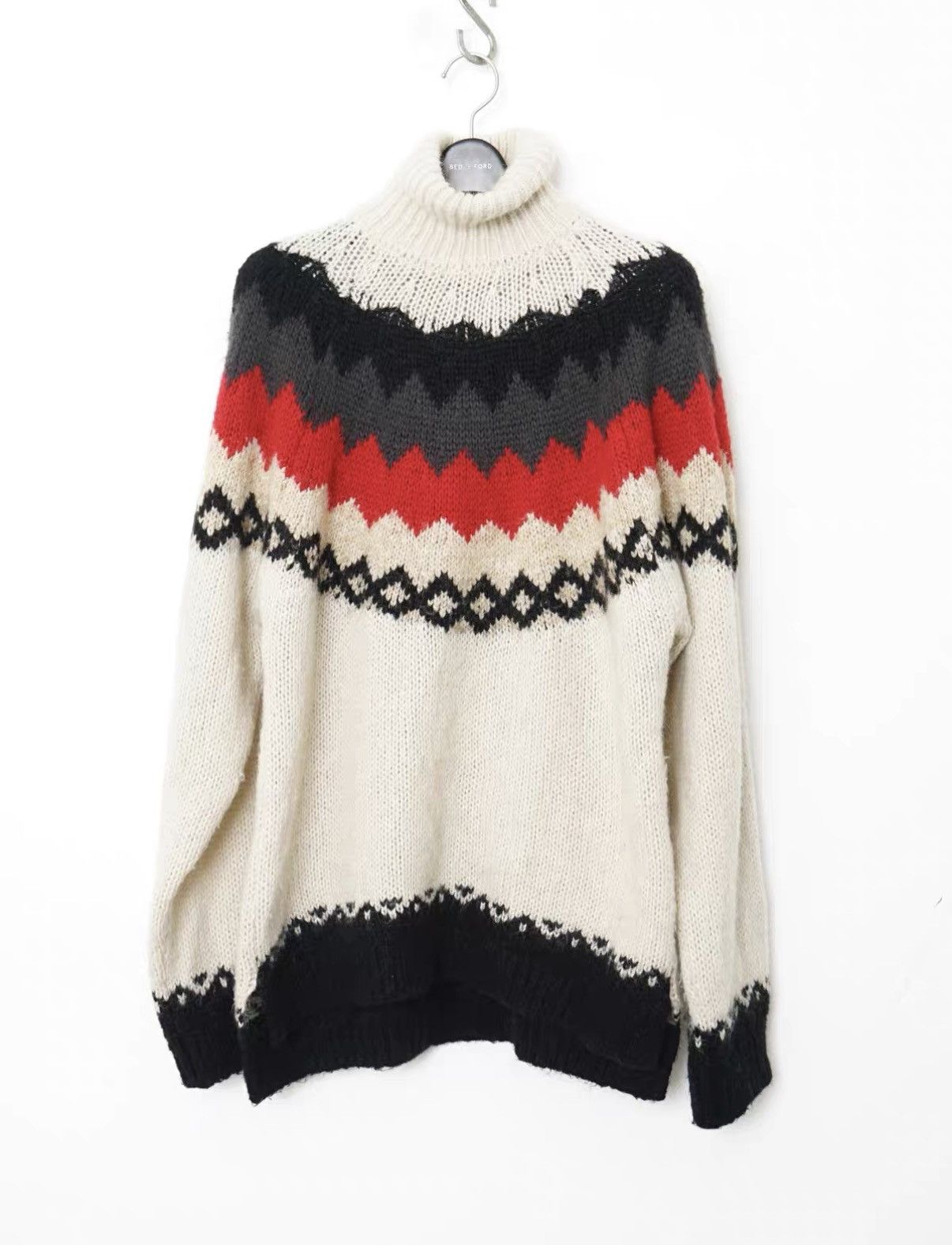 FACTOTUM Factotum Fair Isle High Neck Sweater Size US S / EU 44-46 / 1 - 1 Thumbnail
