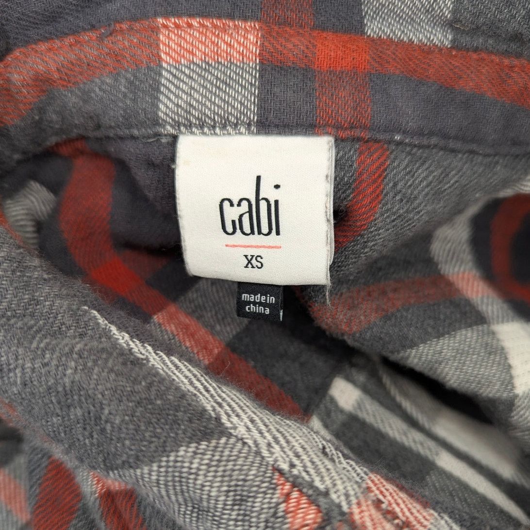 Other CAbi Tavern Shirt Chore Jacket Grey Orange Button Up XS Size XS / US 0-2 / IT 36-38 - 7 Thumbnail