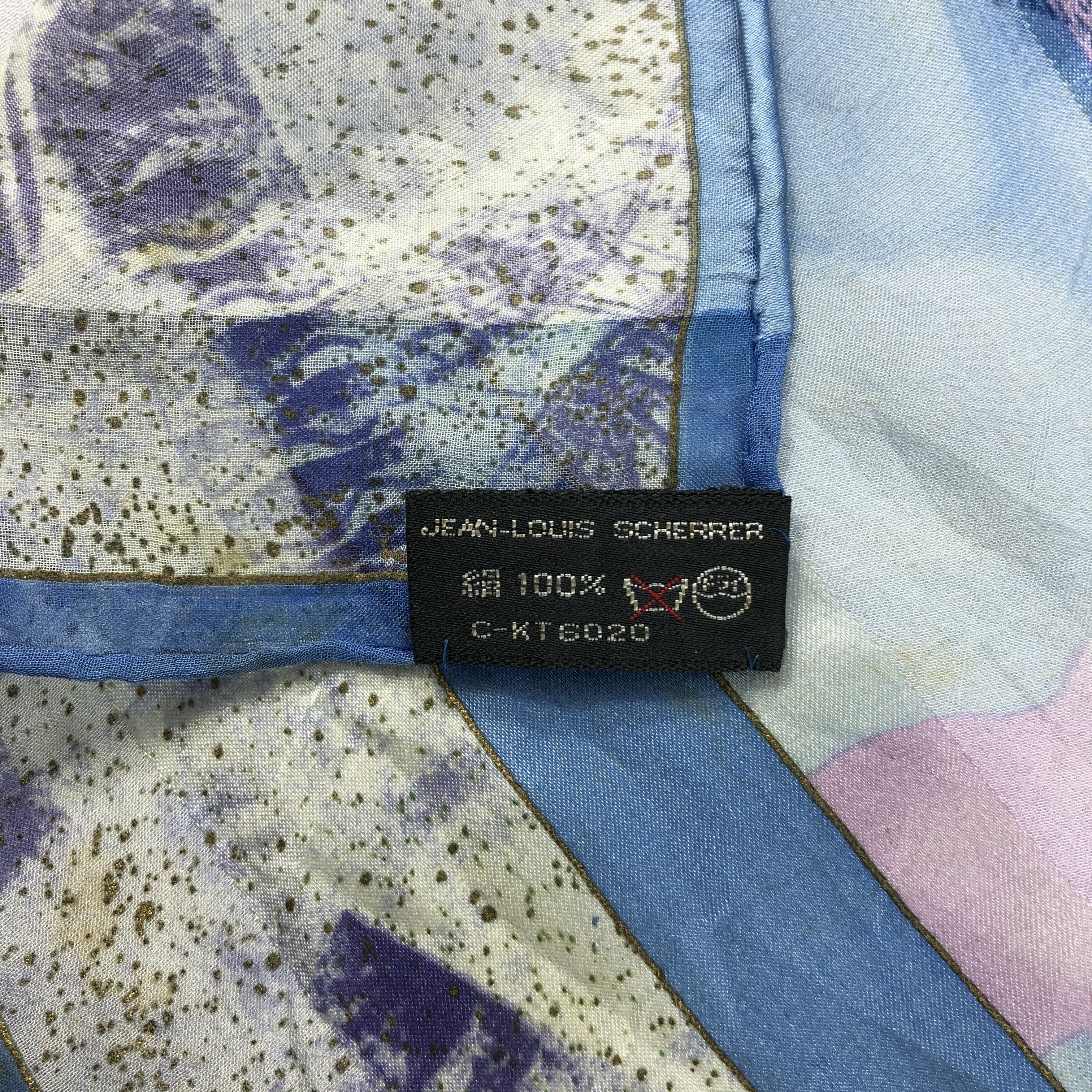 Jean-Louis Scherrer Vintage Jean Louis Scherrer Silk Scarf Size ONE SIZE - 5 Thumbnail