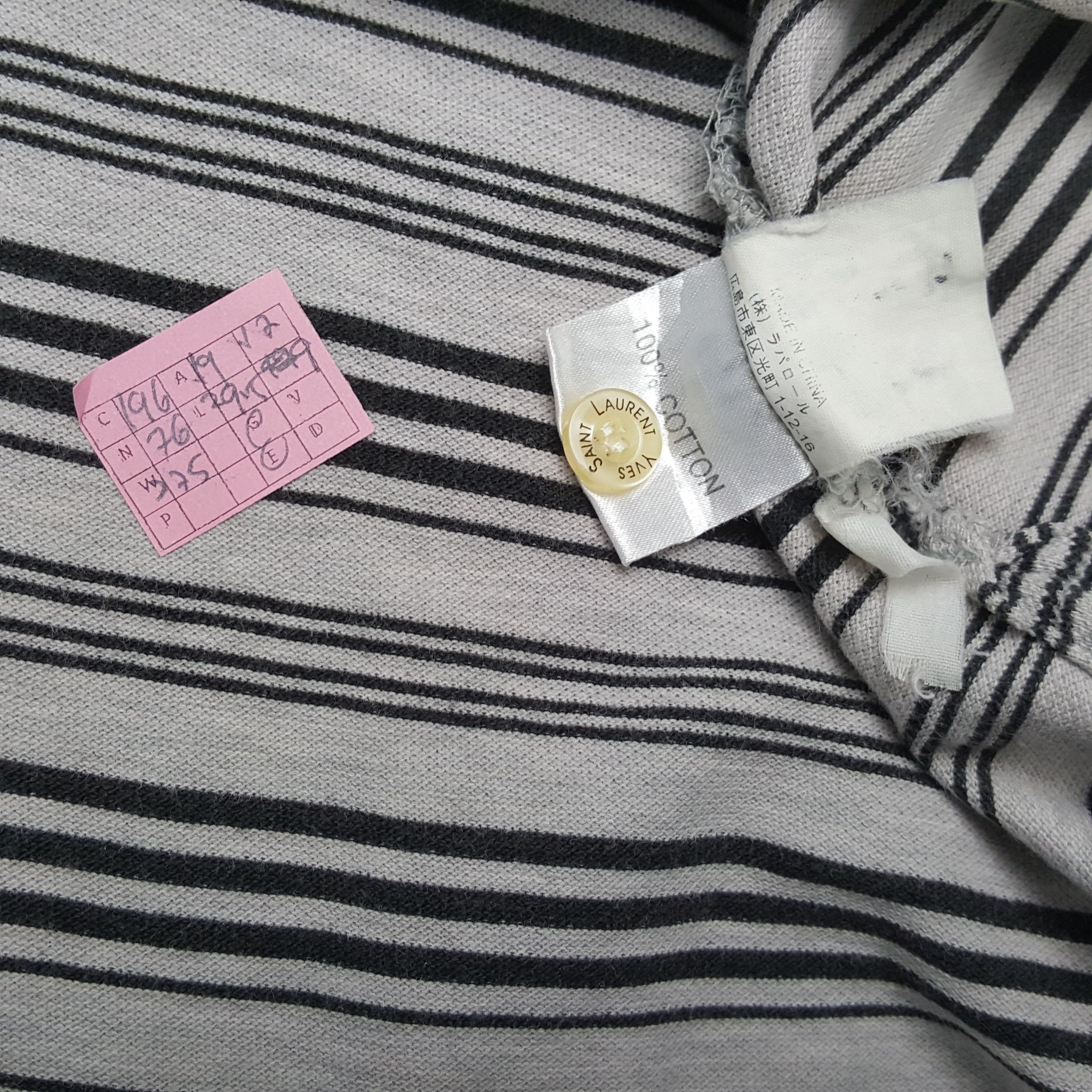 Vintage × Yves Saint Laurent YVES SAINT LAURENT Polos Casual Style Pocket Design Size US L / EU 52-54 / 3 - 4 Thumbnail