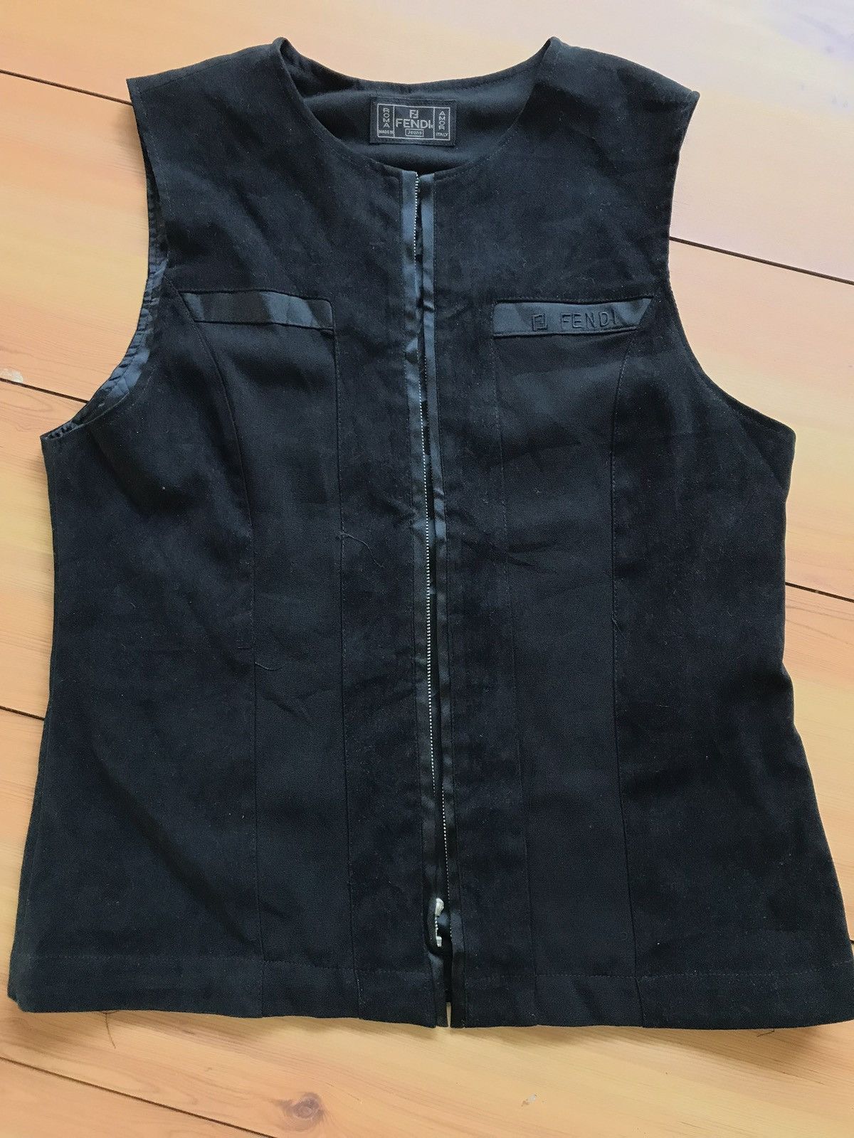 Fendi × Vintage Vintage FENDI Zip Up Vest Size 36S - 1 Thumbnail