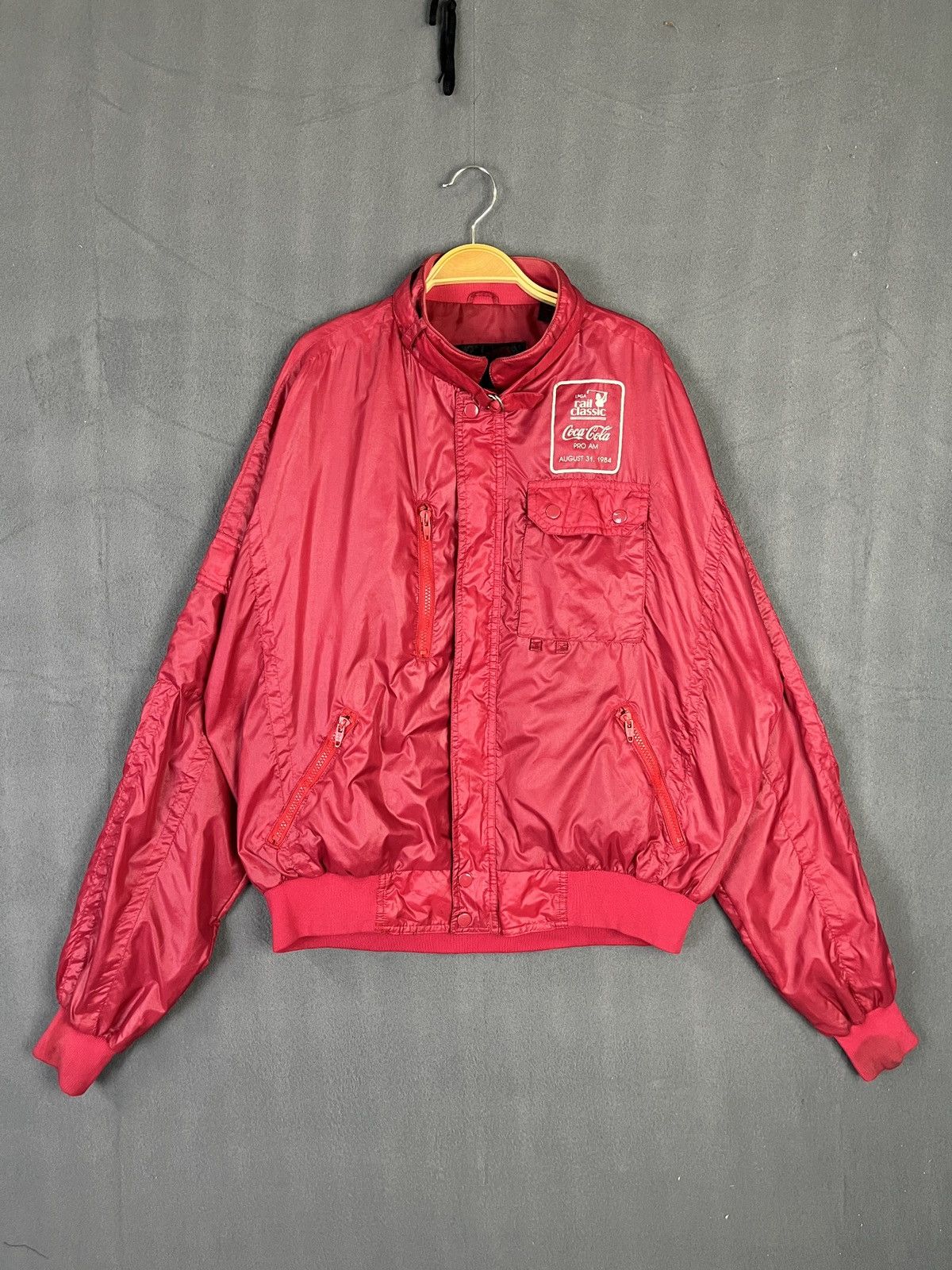 Coca Cola × PGA Tour × Vintage LPGA Rail Classic 1984 Coca Cola Sponsorship Baggy Jacket Size XL / US 12-14 / IT 48-50 - 1 Thumbnail