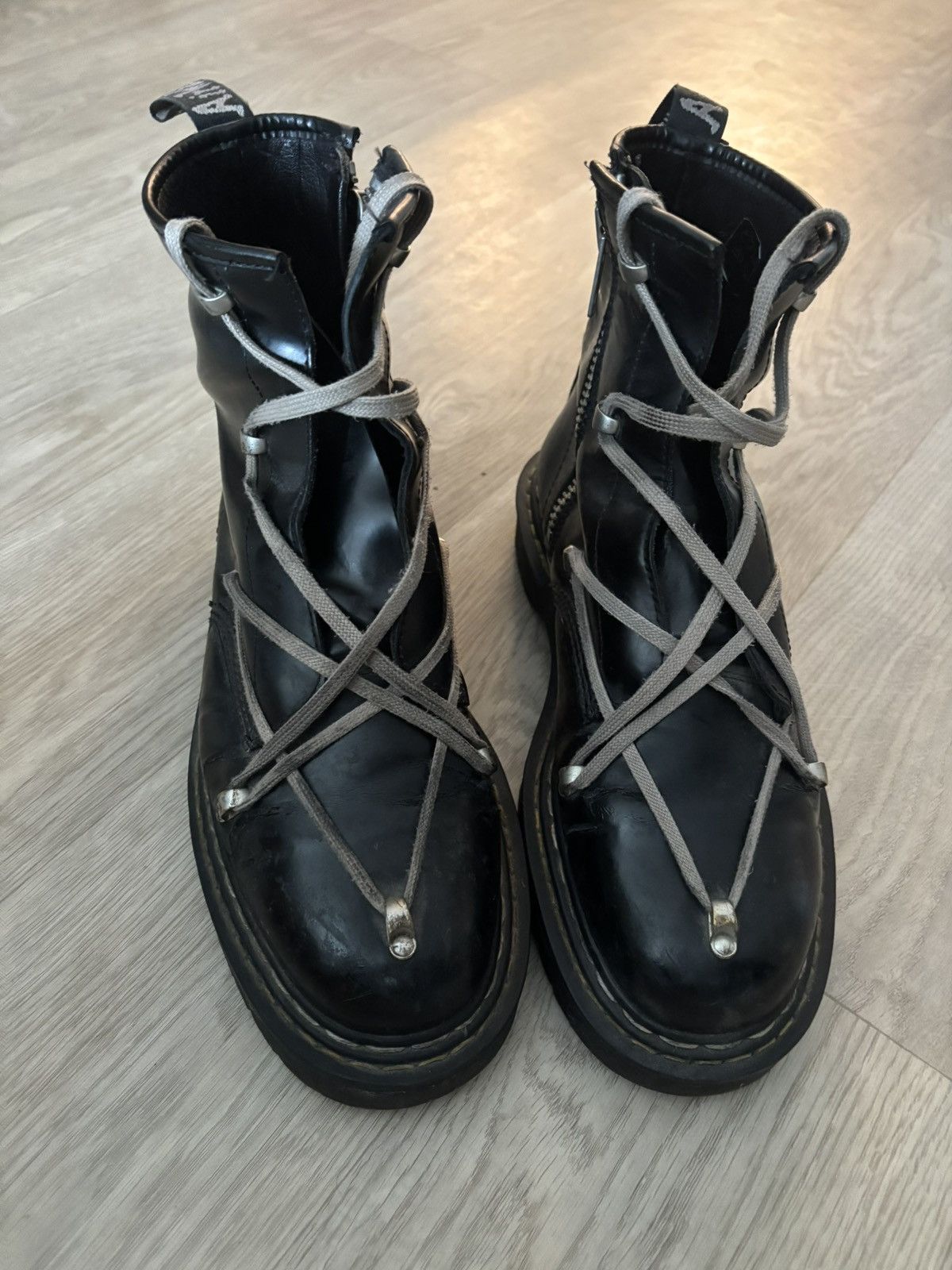 Dr. Martens × Rick Owens Rick Owens x Dr. martens Hightop Boots Size US 11 / EU 44 - 2 Thumbnail